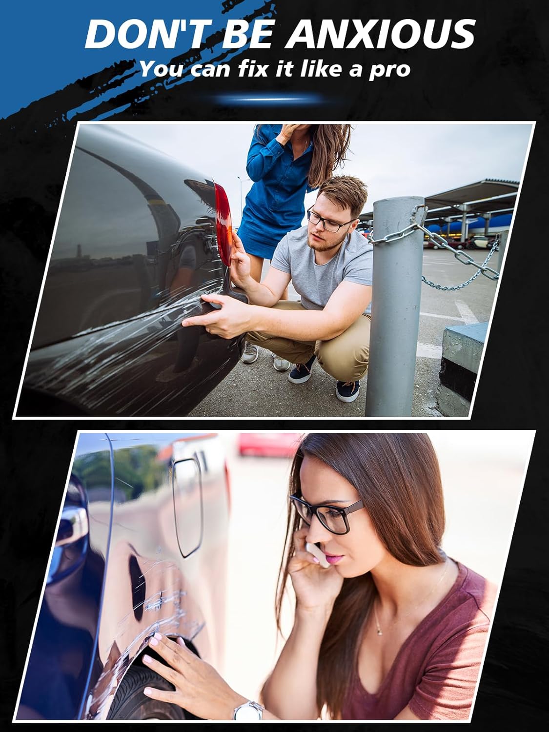 SYOAUTO White Touch Up Paint for Cars, White Car Touch up Paint White Auto Paint Scratch Repair Automotive Touchup Paint Pen 2 in 1 Car Touch Up Paint 0.4 oz