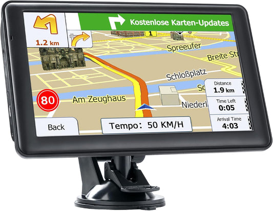 GPS Navigator for Car, Truck GPS Commercial Drivers 2025, Trucker GPS of Semi Turck, Lifetime Free Maps Updates, with 7 inch Touch Screen, Spoken Driver Alerts