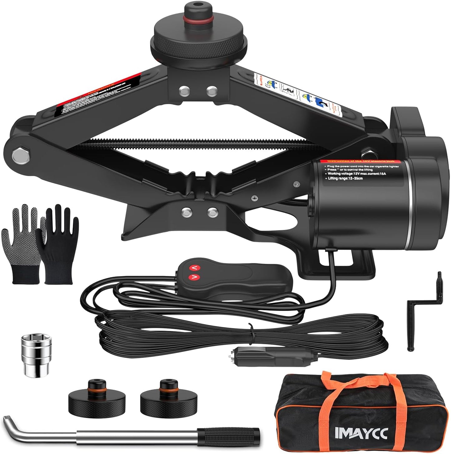 Electric Car Jack for Tesla, Portable 12V 2 Ton Tesla Tire Repair Tools, Electric Lifting Jack for Model Y/3/S/X, Tire Changing Kit for Tesla Vehicles.