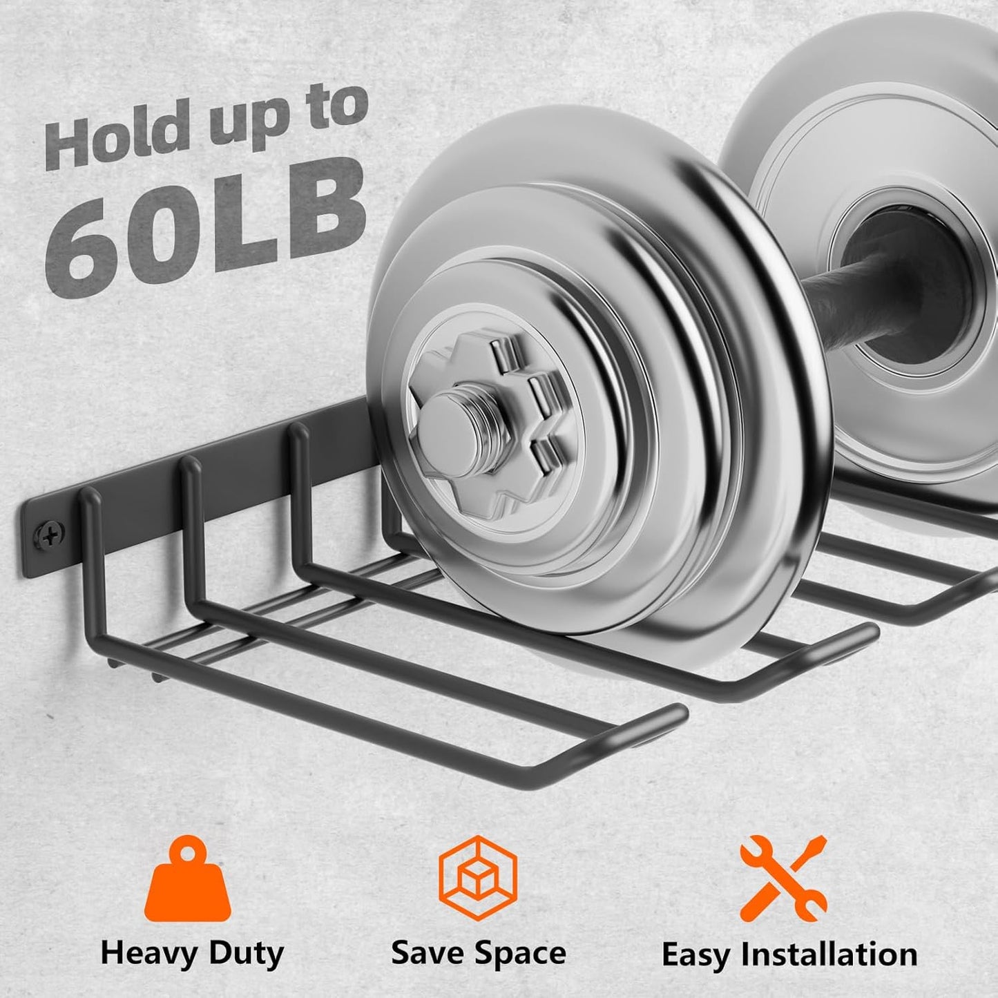 Power Tool Organizer, Cordless Drill Holder Wall Mount, Garage Tool Storage Rack, Heavy Duty Tool Rack for Garage and Workshop, Quick Installation in Minutes, 1 Pack