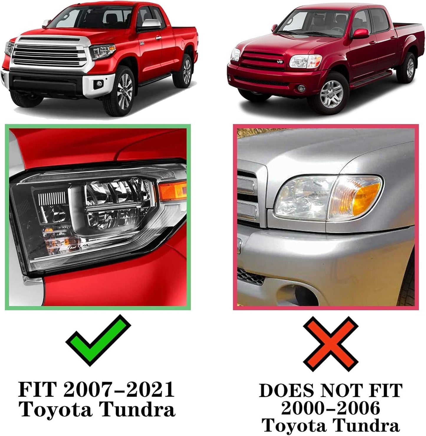 COMNOVA Side Steps Running Boards Nerf Bars Compatible for 07-21 Toyota Tundra Crew Max （4 Full Size Doors）, OE Style Oval 5 Inches Stainless Step Bars. Did not fit 2022-2025 Tundra.