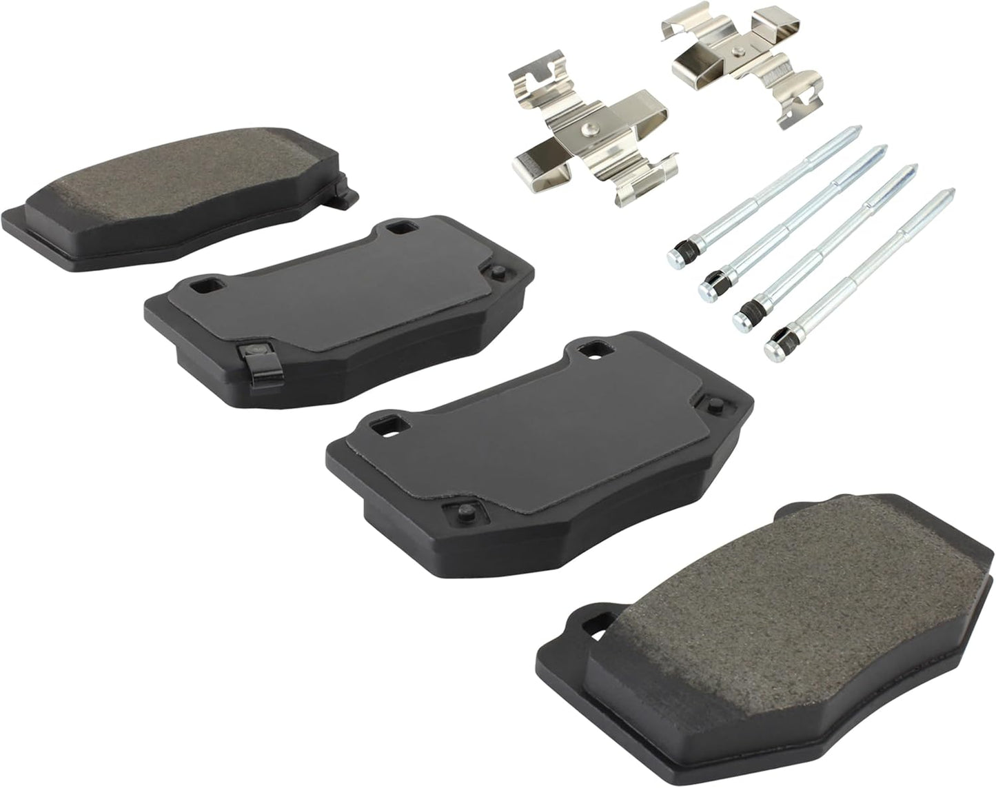 Premium Semi-Metallic Rear Brake Pads (1001-1854M) Compatible with Ford Mustang 2015-2020