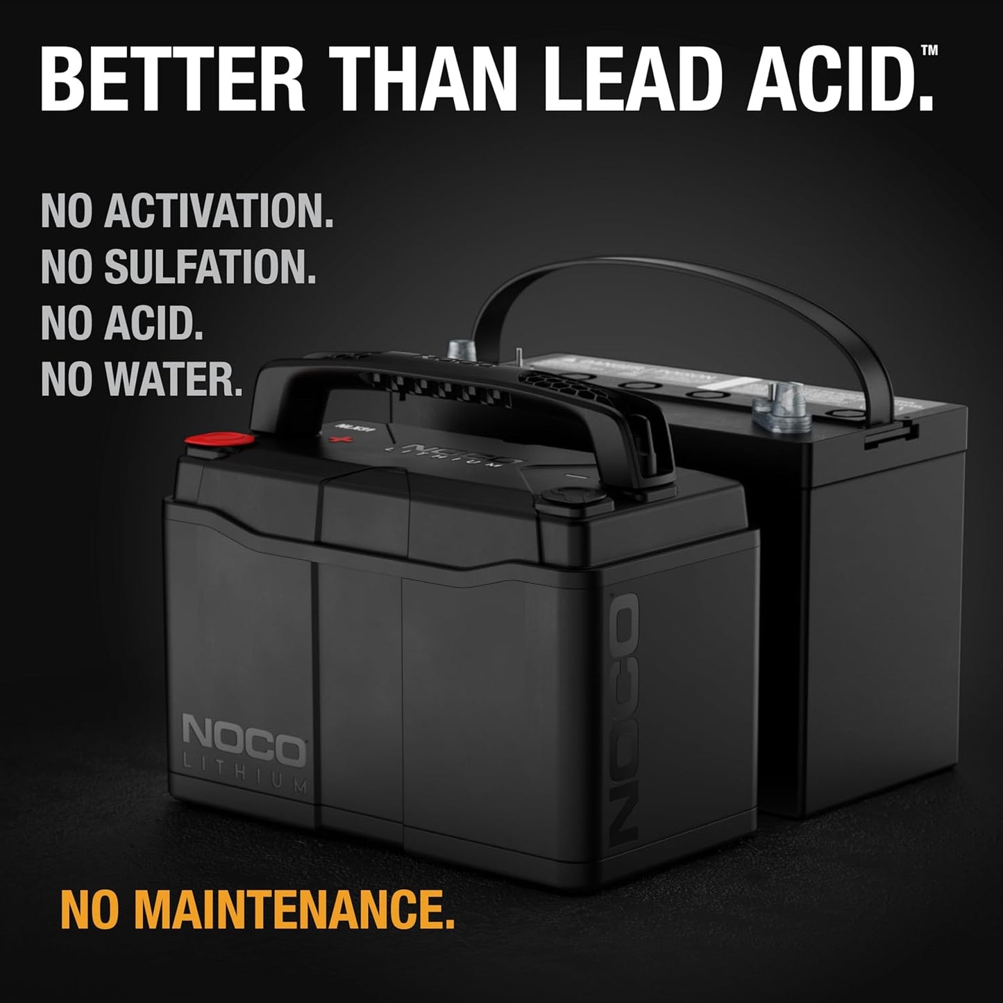 NOCO Lithium NLX31: 12V Dual-Purpose LiFePO4 Lithium-Ion Battery - 120Ah Deep-Cycle and 1600A Group 31 Starter Battery - UL Listed - Built-In Dynamic BMS