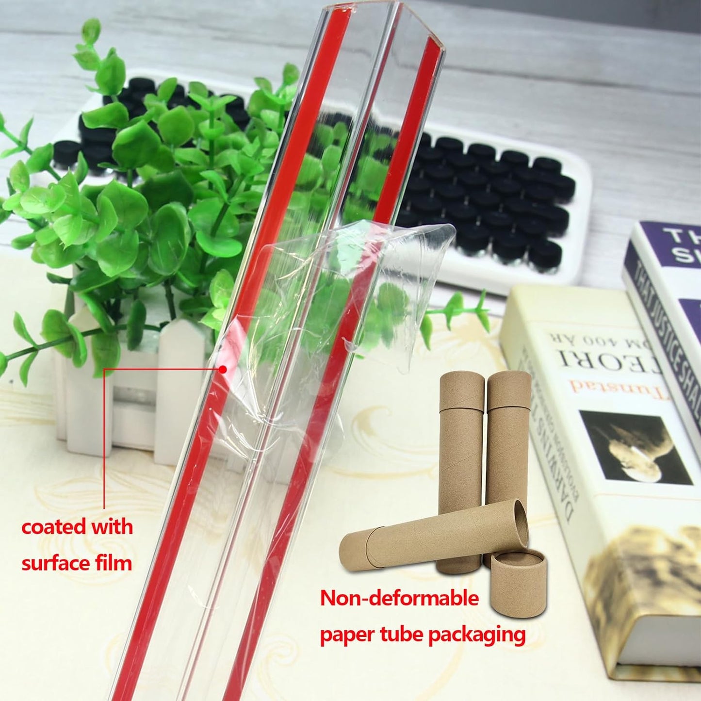 Wall Corner Protector - 2PCS, 31.5"x1.18" - Self Adhesive Clear Corner Protectors for Walls, Cabinet Doors, Edge Protector Trim; Easy to Install Corner Guards for Walls (80cm x 3cm)