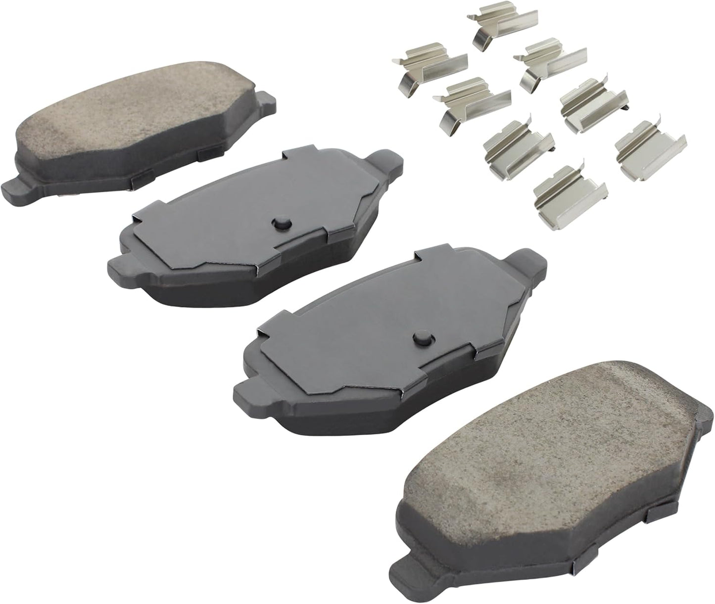 Premium Semi-Metallic Rear Brake Pads (1001-1377M) Compatible with 2009-2019 Ford/Lincoln (Edge/Explorer/Flex/MKS/MKT/MKX/Police Interceptor Utility/Taurus)