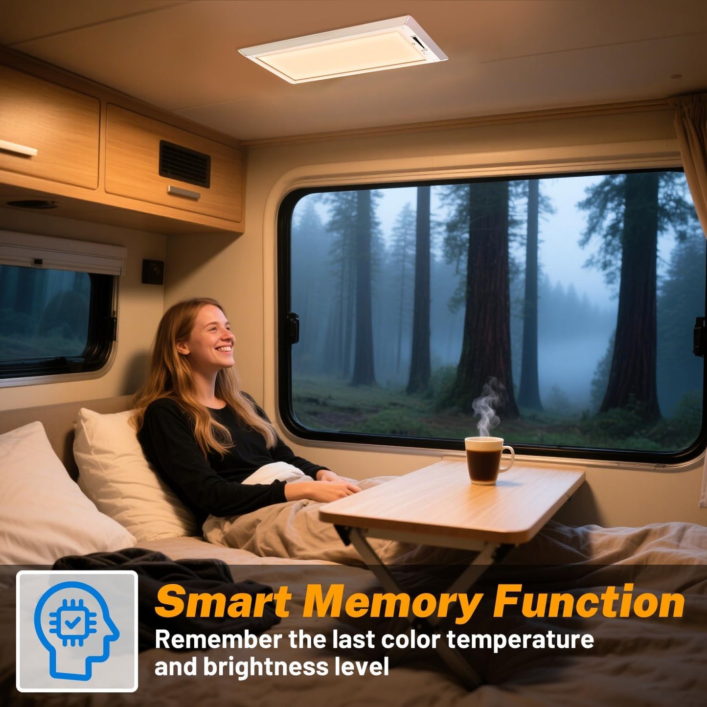 8 Pack RV Lights Interior,3 Color RV LED Super Bright Fixture,12V RV Ceiling Dome Light with ON/Off Dimmable Switch Energy Saving for RV/Camper/Car/Trailer/Boat