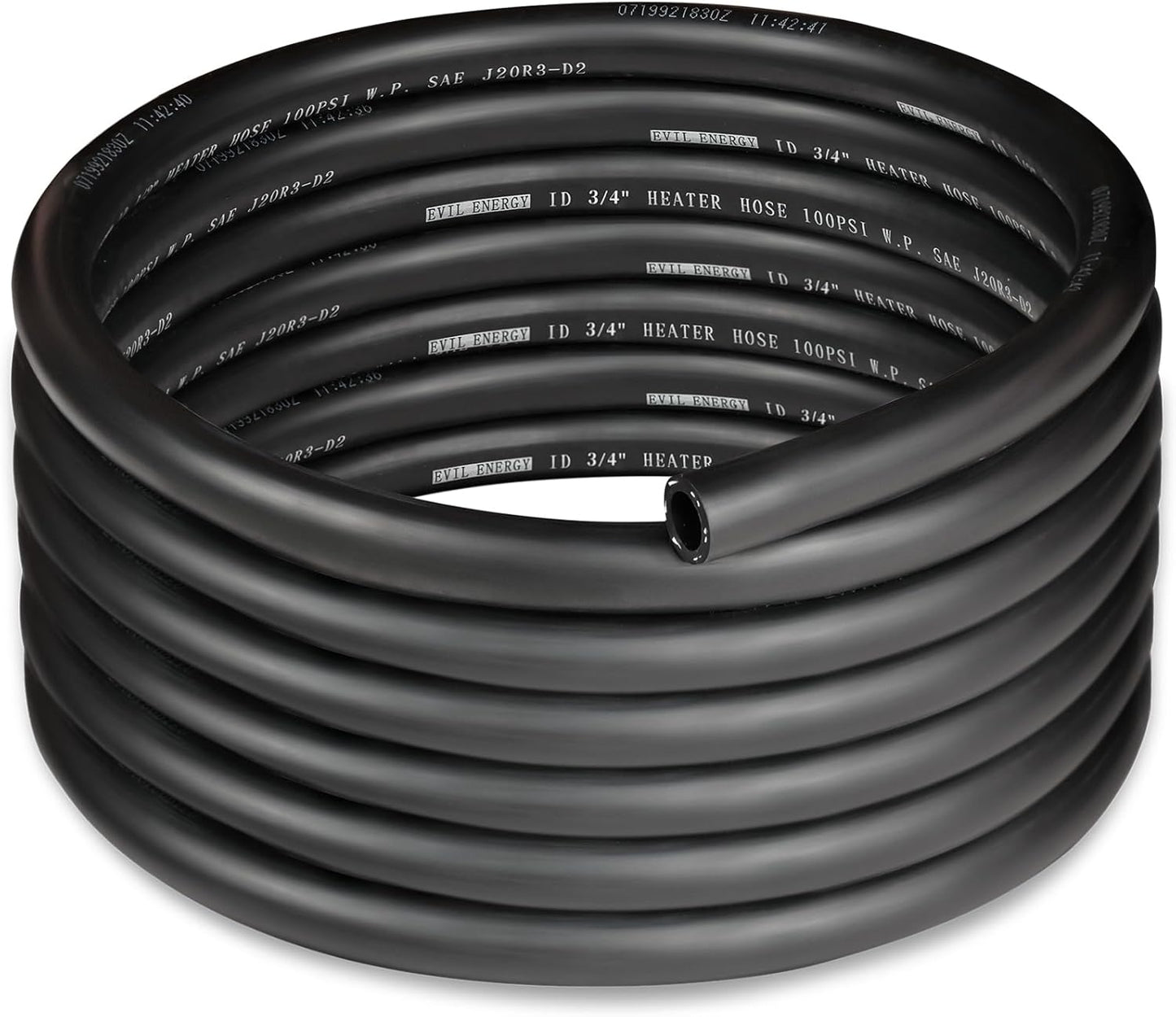EVIL ENERGY 3/4" Heater Hose Coolant Radiator Straight 100PSI SAE 20R3 15FT Black