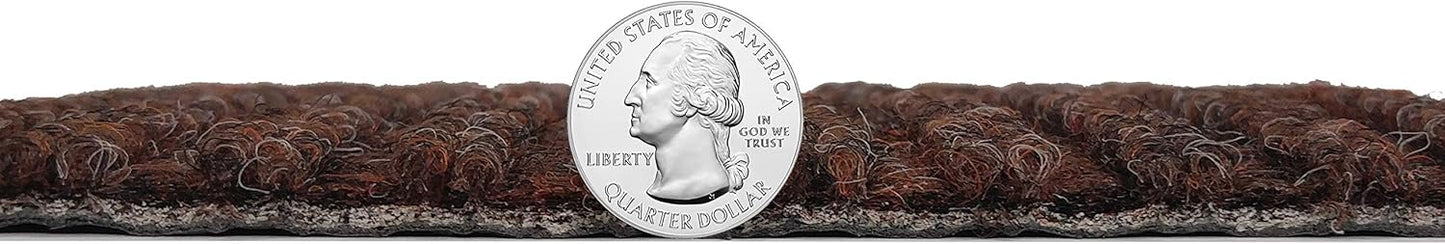 KOECKRITZ Heavy Duty Durable All Weather Indoor/Outdoor Non Slip Entrance Mat Rugs and Runners for Office Business Building Home Garage Front Door (4' x 14', Brick)