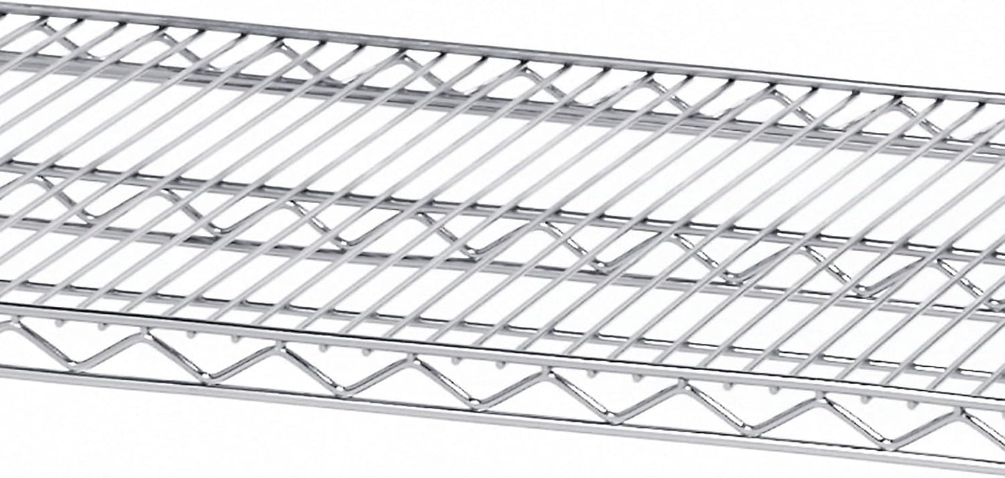 Seville Classics UltraDurable Heavy Duty NSF Solid Steel Wire Rack Storage Unit, Organizer for Garage, Warehouse, Office, Restaurant, Classroom, Kitchen, Steel, 4-Tier Shelving, 60" W x 24" D