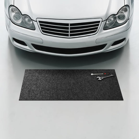 WELKIN Oil Spill Mat (60" x 36"), Absorbent Oil Pad Protects Floor, Garage Floor Mat for Under Car Driveway, Waterproof Backing, Durable & Cuttable