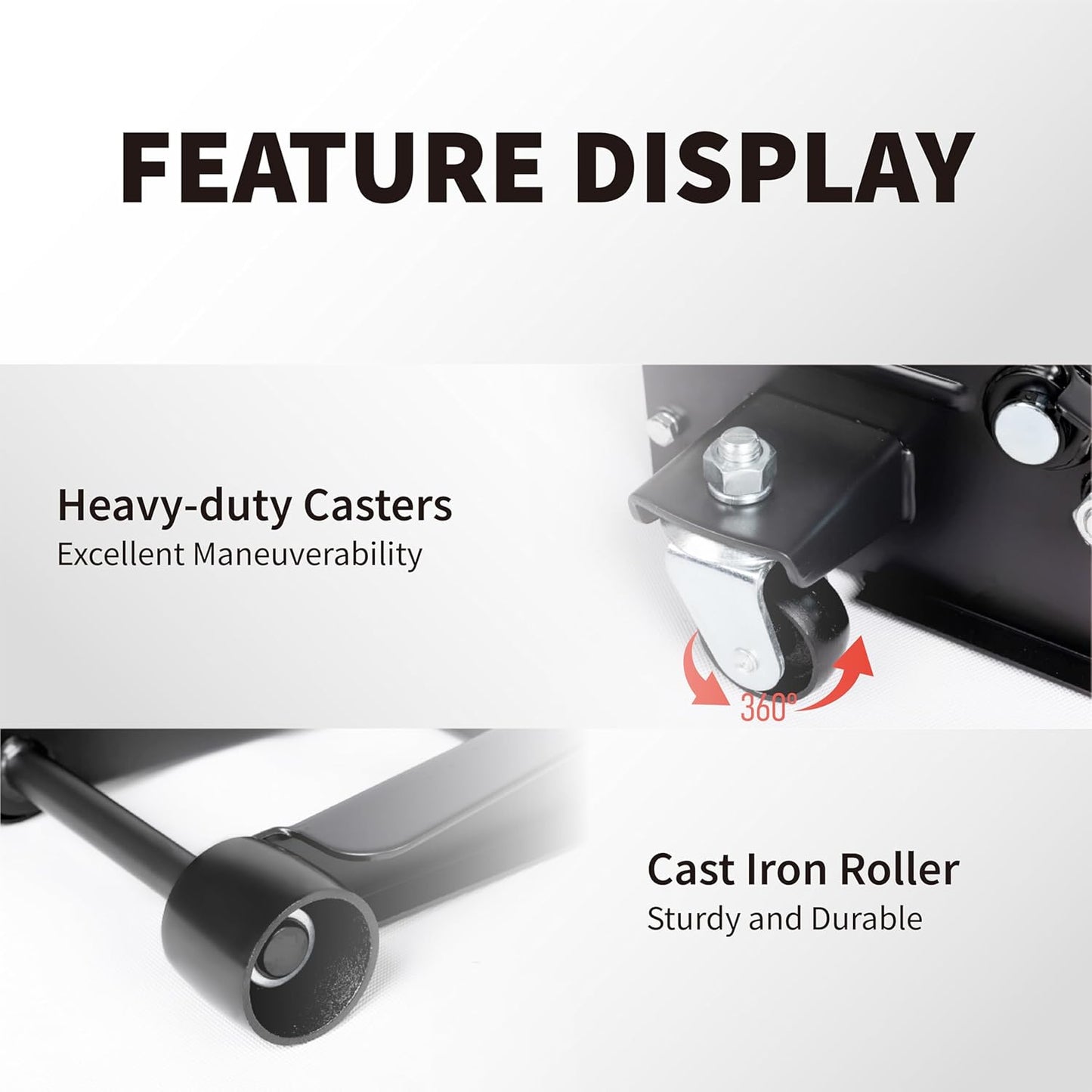 3-Ton (6600lbs) Low Profile Hydraulic Heavy-Duty Steel Floor Jack with Dual Pistons Quick Lift Pump, Home and Workshop Car Maintenance for Various Vehicles (Red, 3 Ton Low Profile)