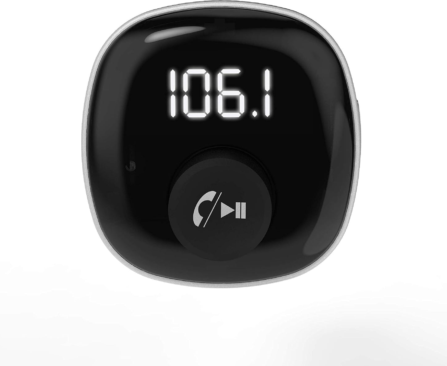 Scosche BTFM4 BTFREQ Universal Bluetooth Handsfree Car Kit with FM Transmitter and Dual USB Ports, Black