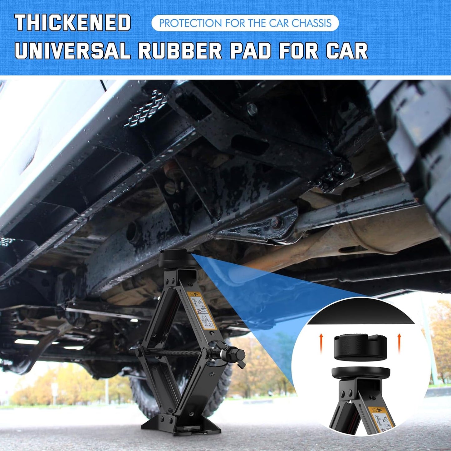 IMAYCC Car Jack Kit 2.5 Ton Scissor Jack Portable Car Jack and Stand Kit, Tire Changing Kit with Spare Tire Kit, Universal Jack Car Kit for Easy Tire Changes