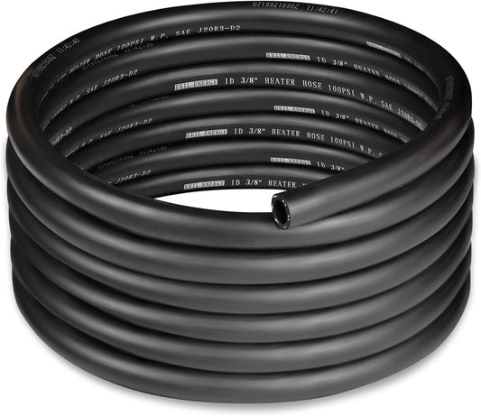 EVIL ENERGY 3/8" Heater Hose Coolant Radiator Straight 100PSI SAE 20R3 15FT Black
