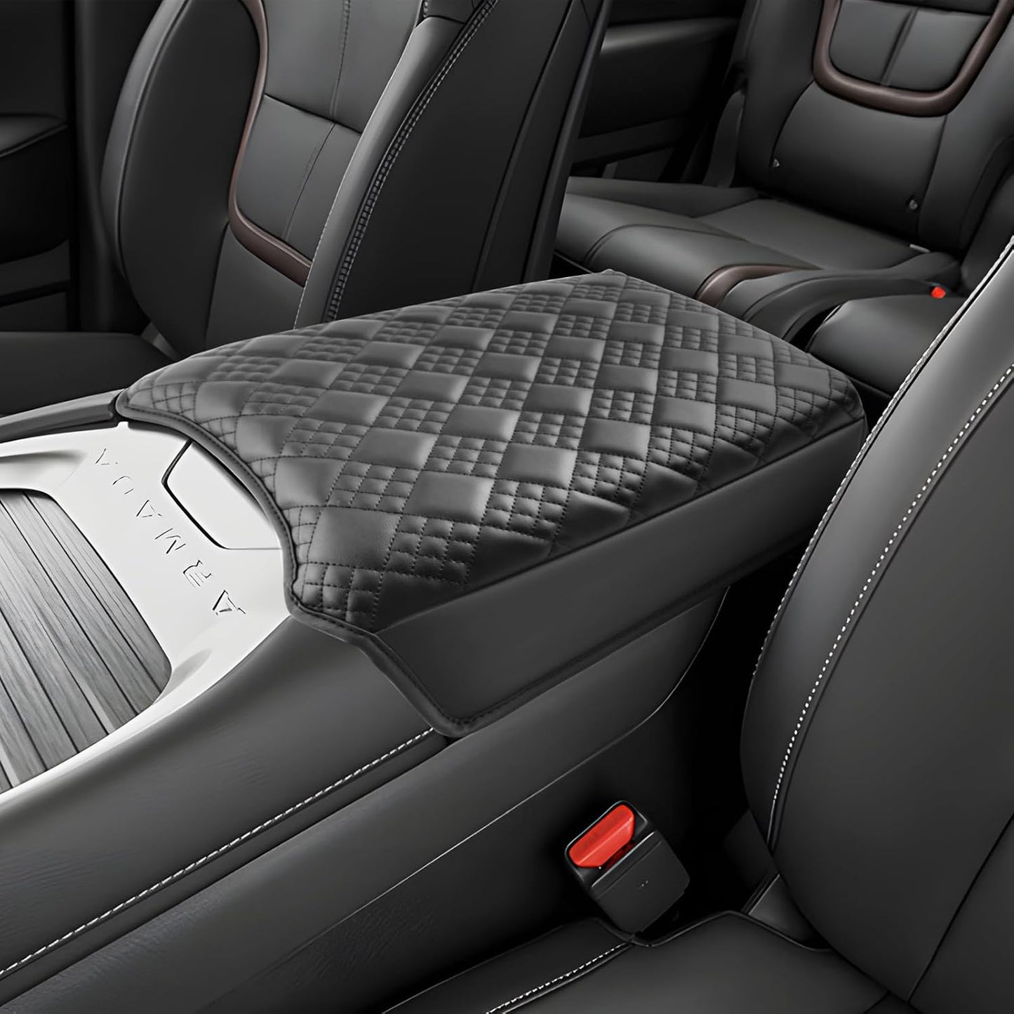 SKTU for 2025 Nissan Armada Armrest Cover for 2025+ Nissan Armada (SV/SL/Platinum/Pro-4X/Platinum Reserve) Center Console Cover Nissan Armada 2025 Accessories Center Console Cushion (Thicken)