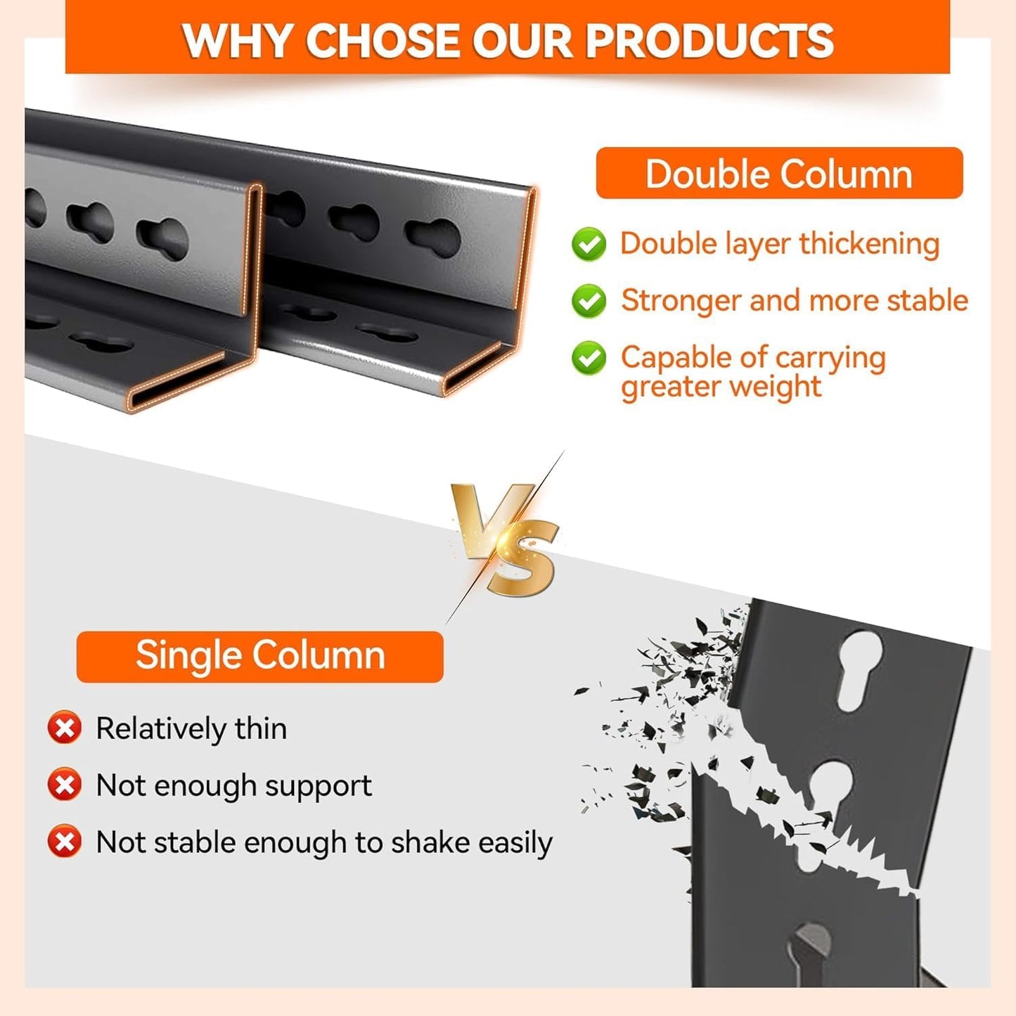 Garage Shelving, Adjustable Storage Shelf, Heavy Duty Storage Shelves, Sturdy Steel Storage Shelf for Garage and Workshop, 4-Tier 44" H x 40" W x 14" D, Black