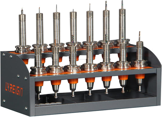 BT50 CNC Tool Rack, CAT50 CNC Tool Storage Rack Placed on The Desktop, Small CNC Tool Cabinet, CNC Tools Cart for Workshop Storehouse Airplane Car Furniture Make