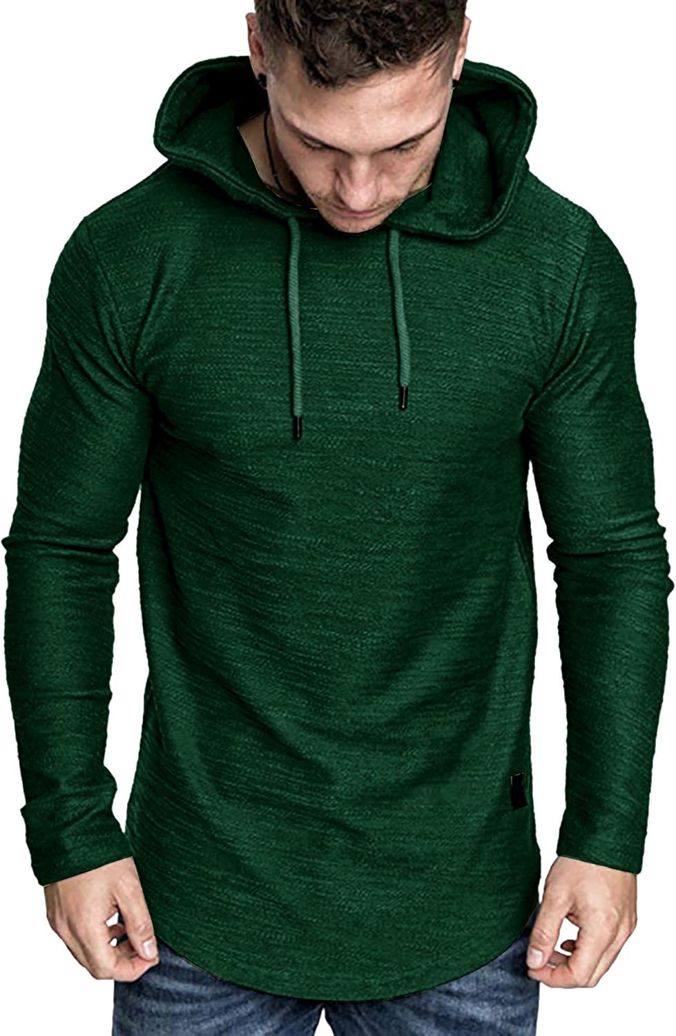 Lexiart Mens Fashion Athletic Hoodies Sport Sweatshirt Solid Color Fleece Pullover
