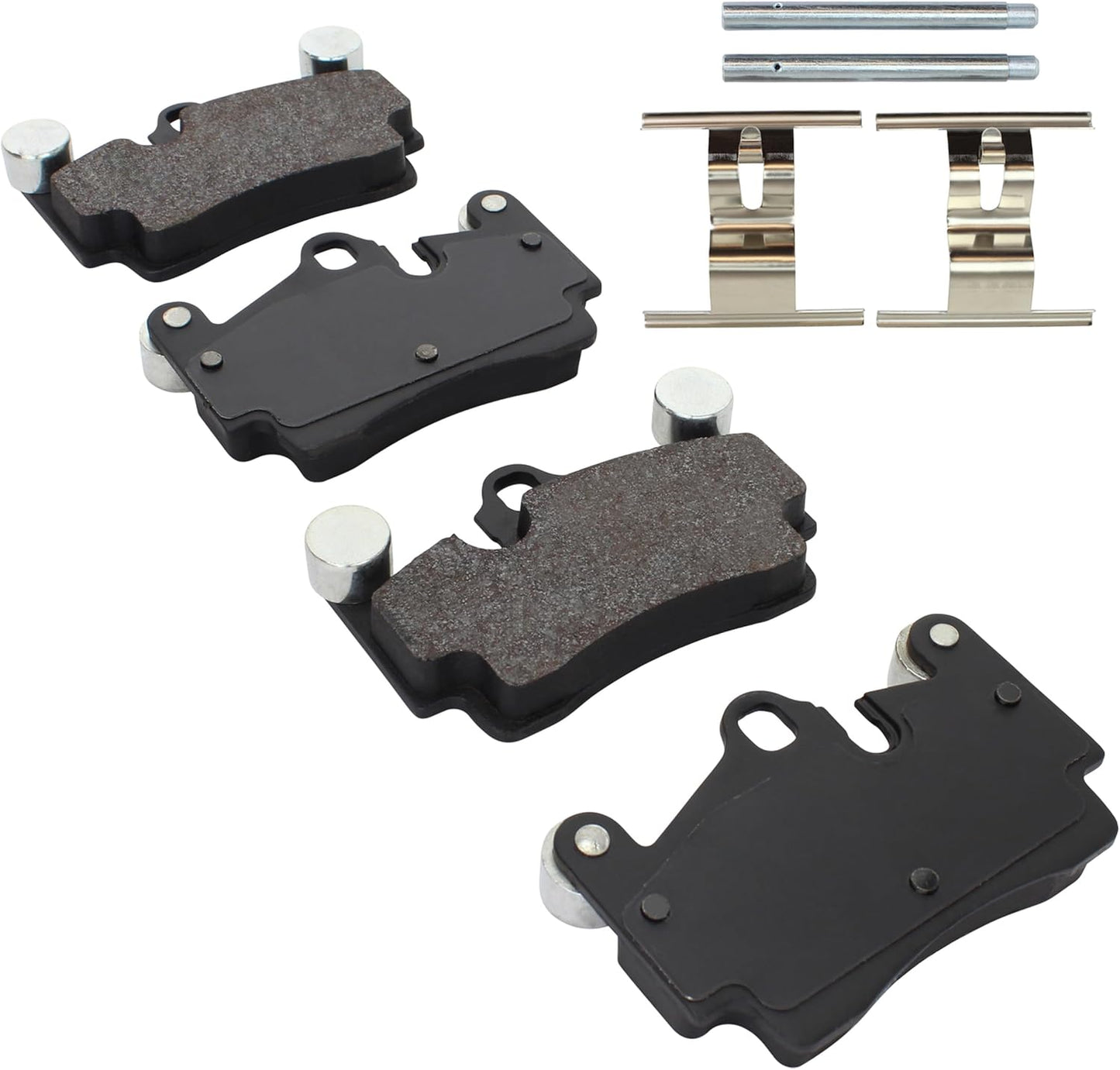 Premium Ceramic Rear Brake Pads (1001-0978C) Compatible with Audi Q7 2007-2015, Porsche Cayenne 2003-2010, Volkswagen Touareg 2004-2010