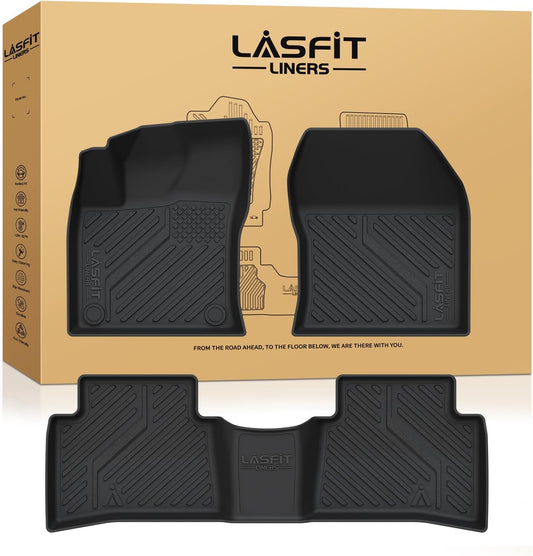 LASFIT Floor Mats for Toyota Prius 2016-2022 & Prius Prime 2017-2022, All Weather TPE Custom Fit Easy Clean Durable No-Curling Floor Liners for Prius 2016 2017 2018 2019 2020 2021 2022 Car Mats