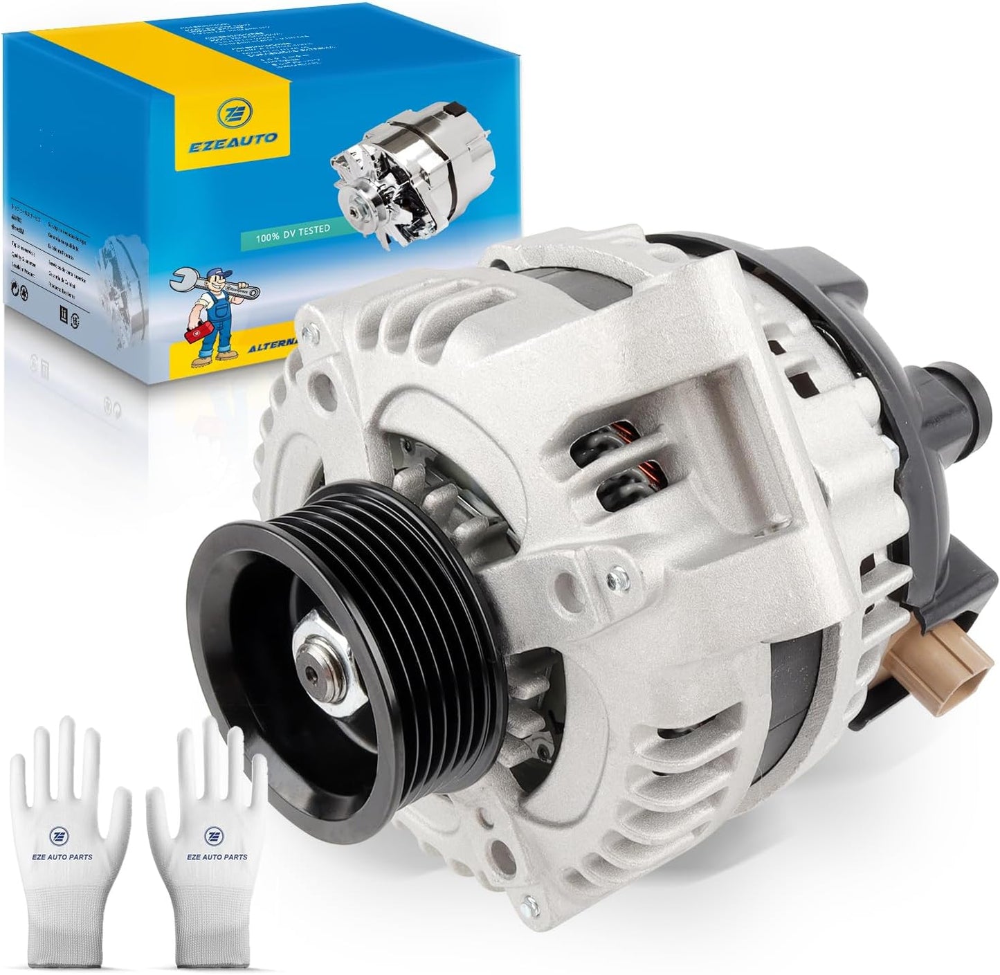 Ezexpreze 13980 Alternator for Honda Accord 03-07 for Honda CR-V 07-11 for Honda Element 03-11 (2.4L) for Honda Civic 06-11 (2.0L), for Acura CSX 06-08 (2.0L) for Acura TSX 04-08 (2.4L), AND0257 CSD73