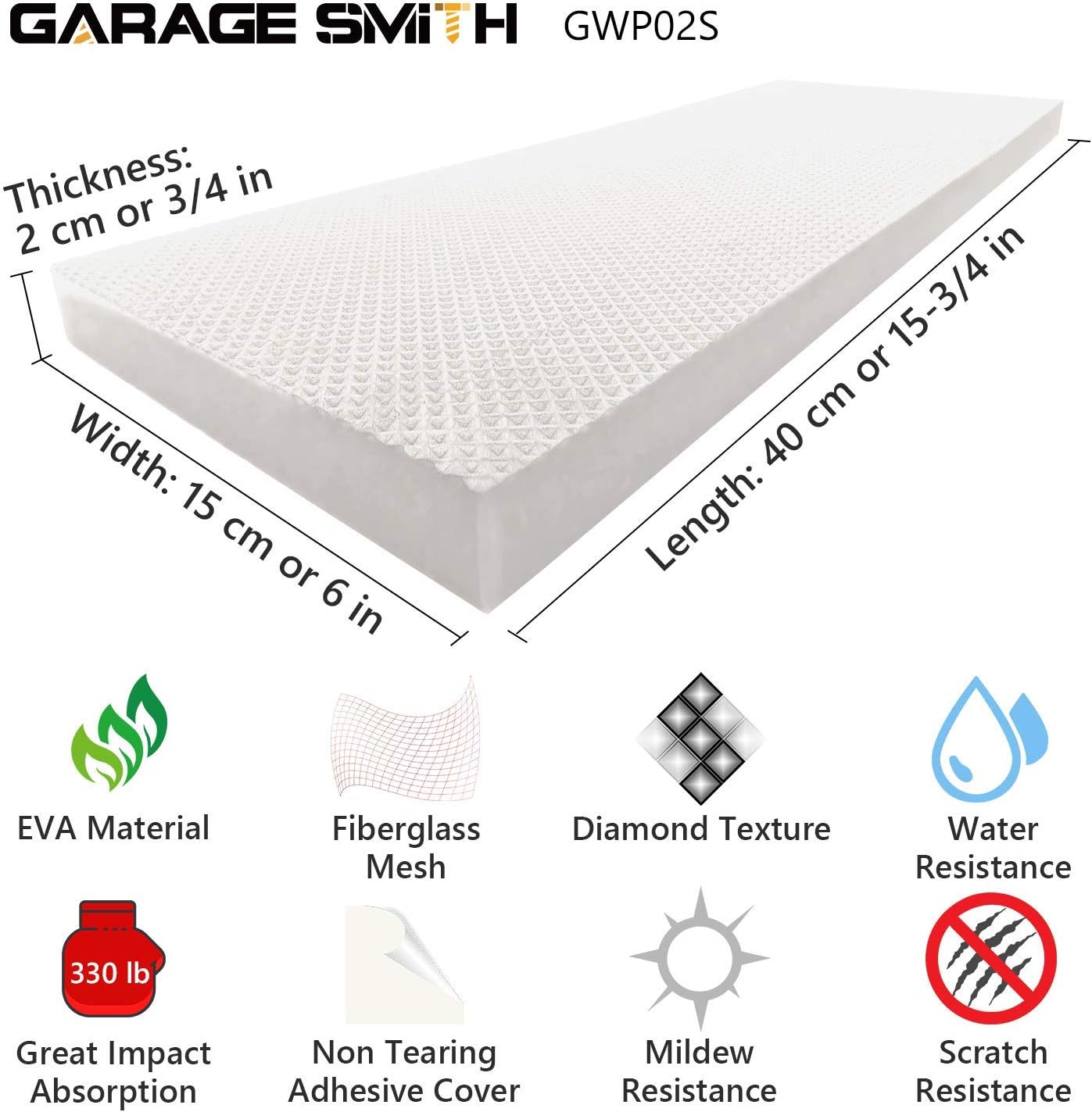 AMPULLA GWP02S Garage Wall Protector Car Door Protectors, Designed in Germany (2-Pack)