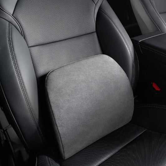 Lumbar Support Pillow Ergonomic Memory Foam Lumbar Pillow for Lower Back Pain Relief - Back Cushion for Driving, Chair Support for Car, Office & Gaming Chairs (Black, 1PC)