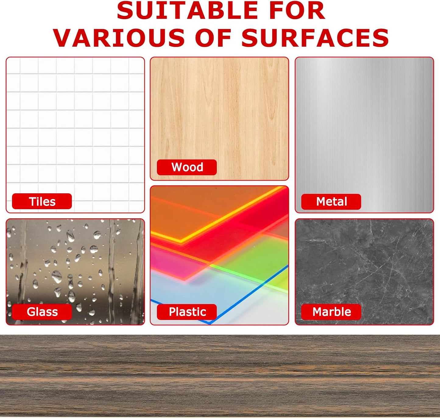 Flexible Wall Corner Protector Moulding Trim Peel and Stick Wall Corner Guards Edge Protector Self Adhesive Molding Trim Strip for Edge Ceiling (Smoked Brown Wood Grain, 1.6 in x 10 Ft)