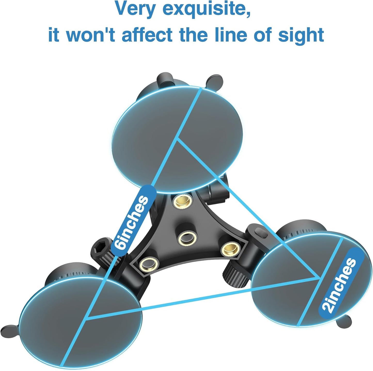 Radar Detector Mount, Triangular Suction Cup Mount,Windshield Radar Detector Suction Cup Bracket (for Uniden DFR Series Radar Models)