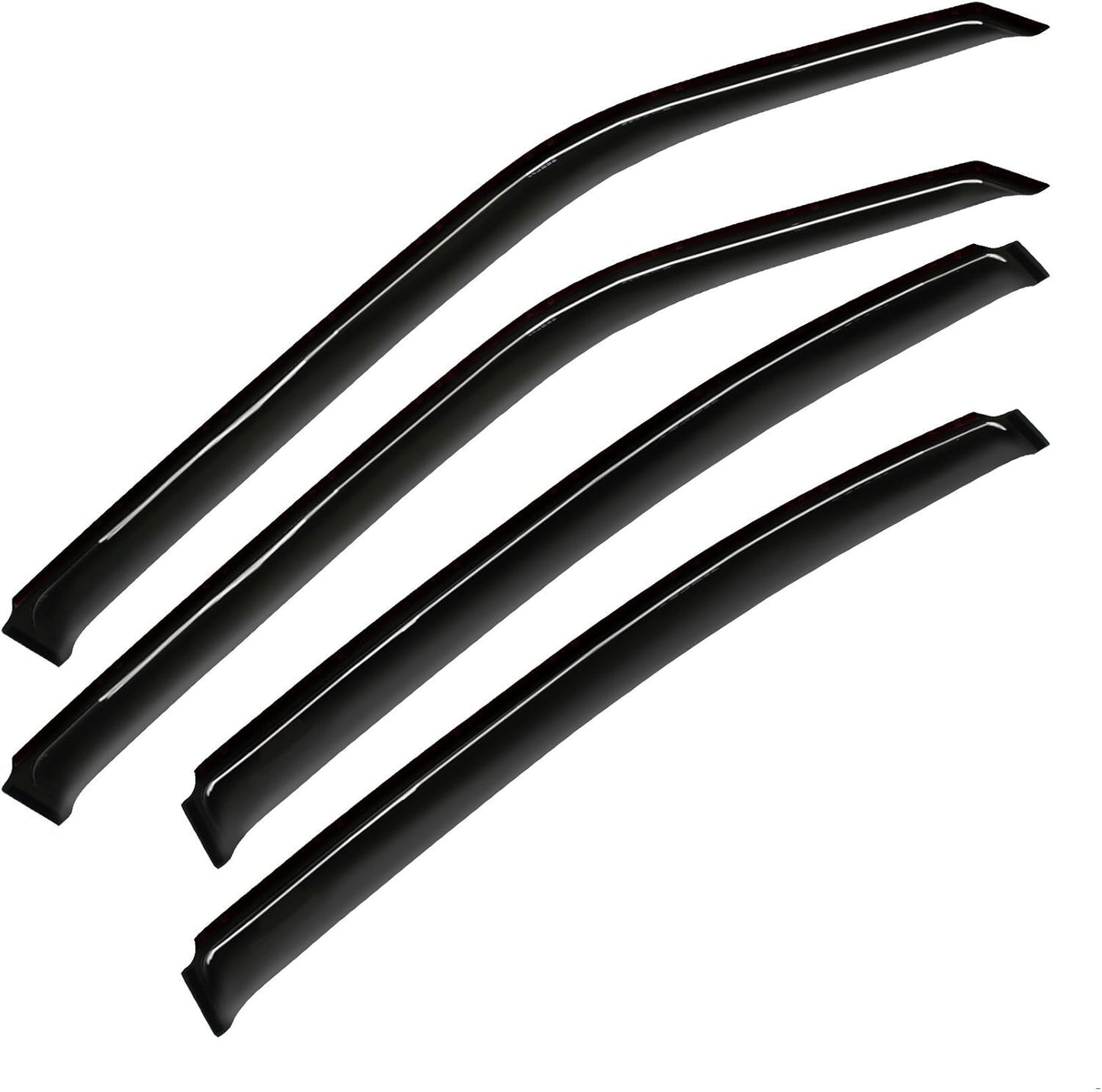Smoke Side Window Visors Compatible with 06-10 Dodge Charger Sun/Rain Guards Wind Deflector 4pc