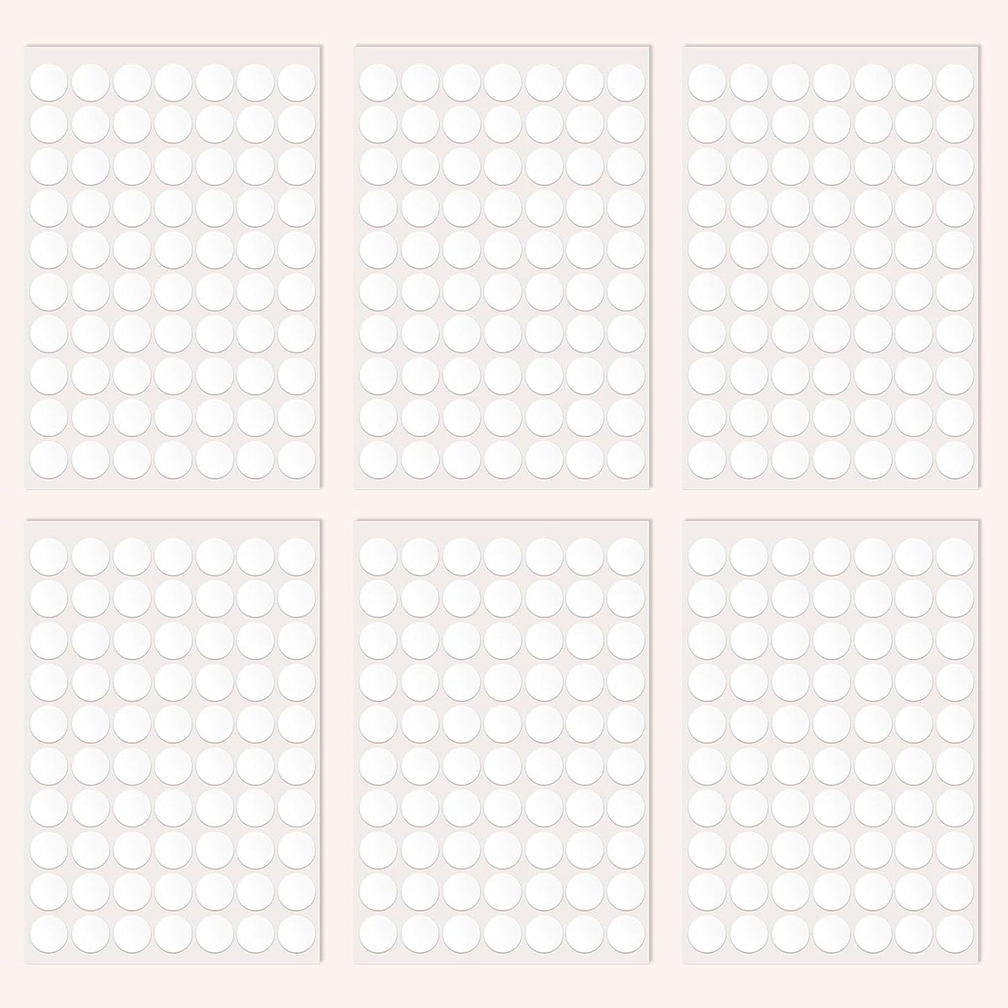 420pcs Double Sided Tape Wall Nano Sticky Dots Mounting Putty Two Sided Adhesive Strips Museum Putty Sticky Tack No Traces - Crafts Poster Decoration Picture Hanging Crafting Party - 0.8" Round