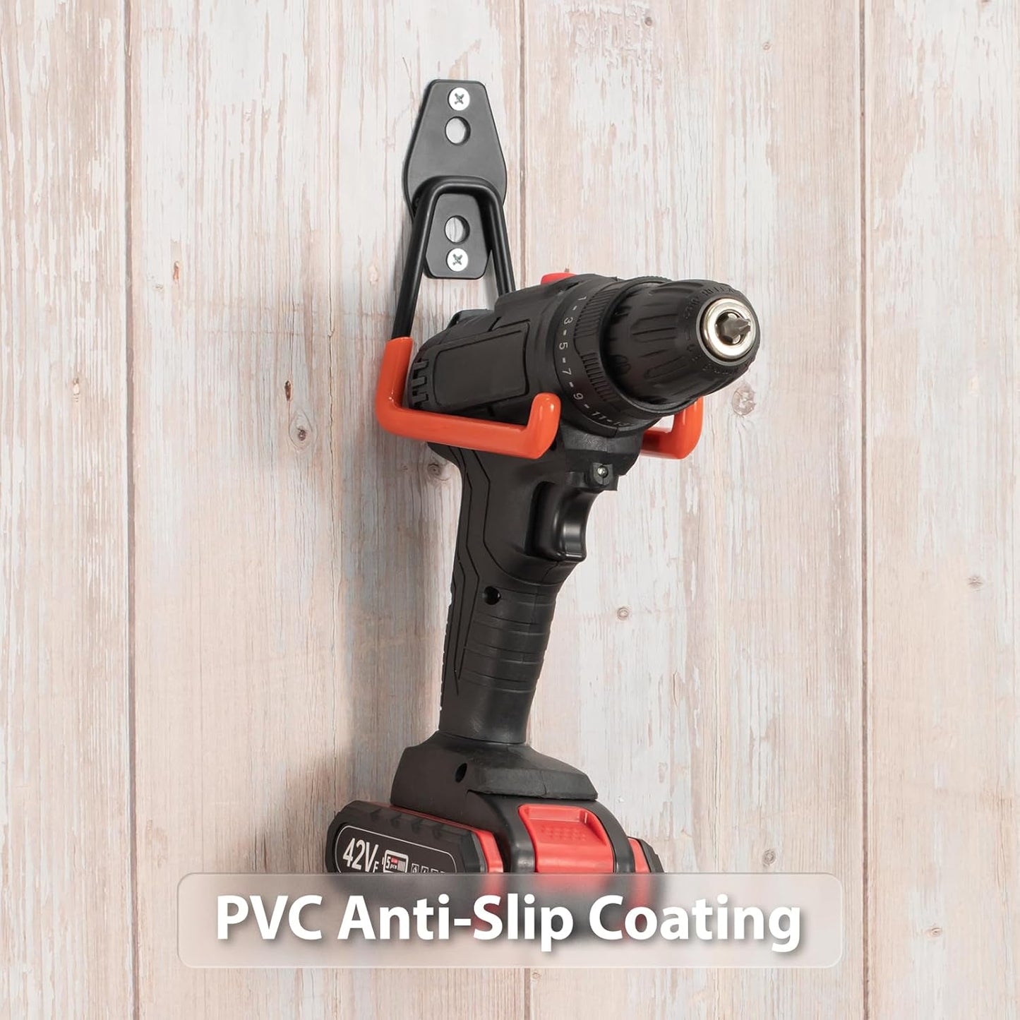 4 Pack 5.2x5.1 Inch Utility Steel Wall Mount Heavy Duty Garage Hooks with Anti-Slip Coating,Storage More Yard,Garden and Power Tools and for Hanging Hose,Ladder and Bike