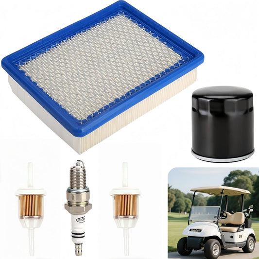 Club Car DS Tune Up Kit (1992-Up) - Includes Air Filter 1015426, Oil Filter & 2 Fuel Filters | Compatible with FE290 4-Cycle Engines | Golf Cart Maintenance Kit | OEM Replacement Parts