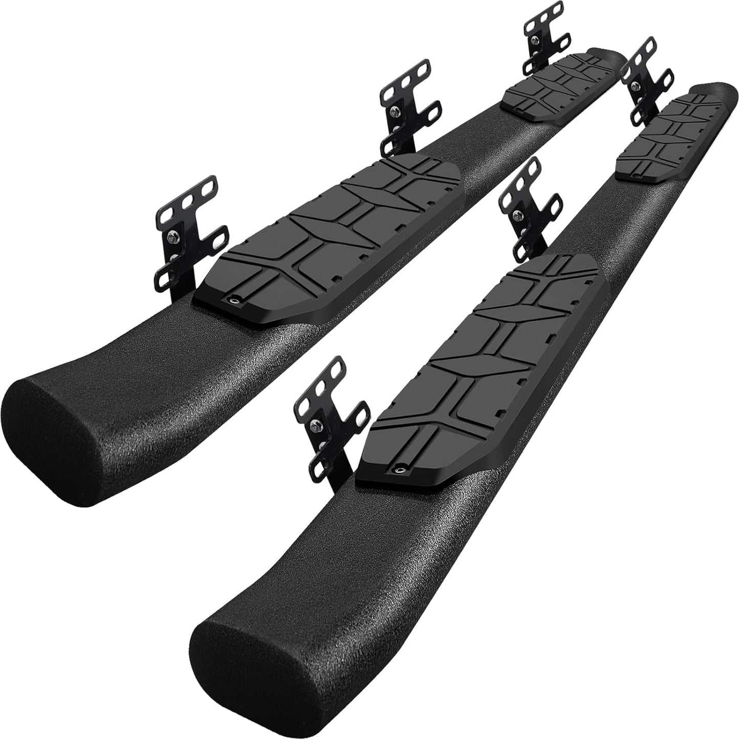 4.3 Inches Oval Tube Bar Running Boards Compatible with 2019-2025 Dodge Ram 1500 Crew Cab New Body Style(Excl. Ram 2500/3500/Classic). Running Boards and Carbon Steel Side Steps Step Bars.