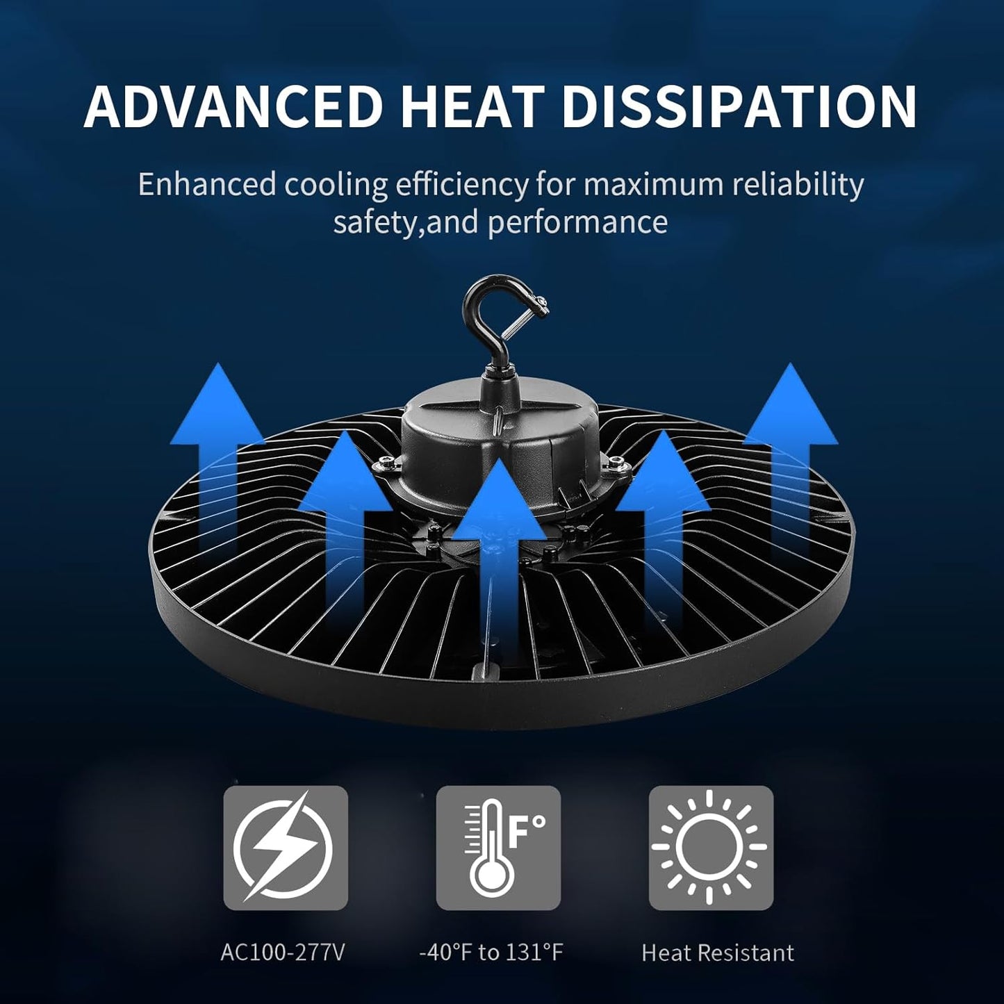 0-10V Dimmable UFO LED High Bay Light,3 CCT Selectable LED Shop Lights with US Plug,240W Power Tunable Garage Light,Waterproof Commercial Bay Lighting for Warehouse Workshop Barn,Pack of 1