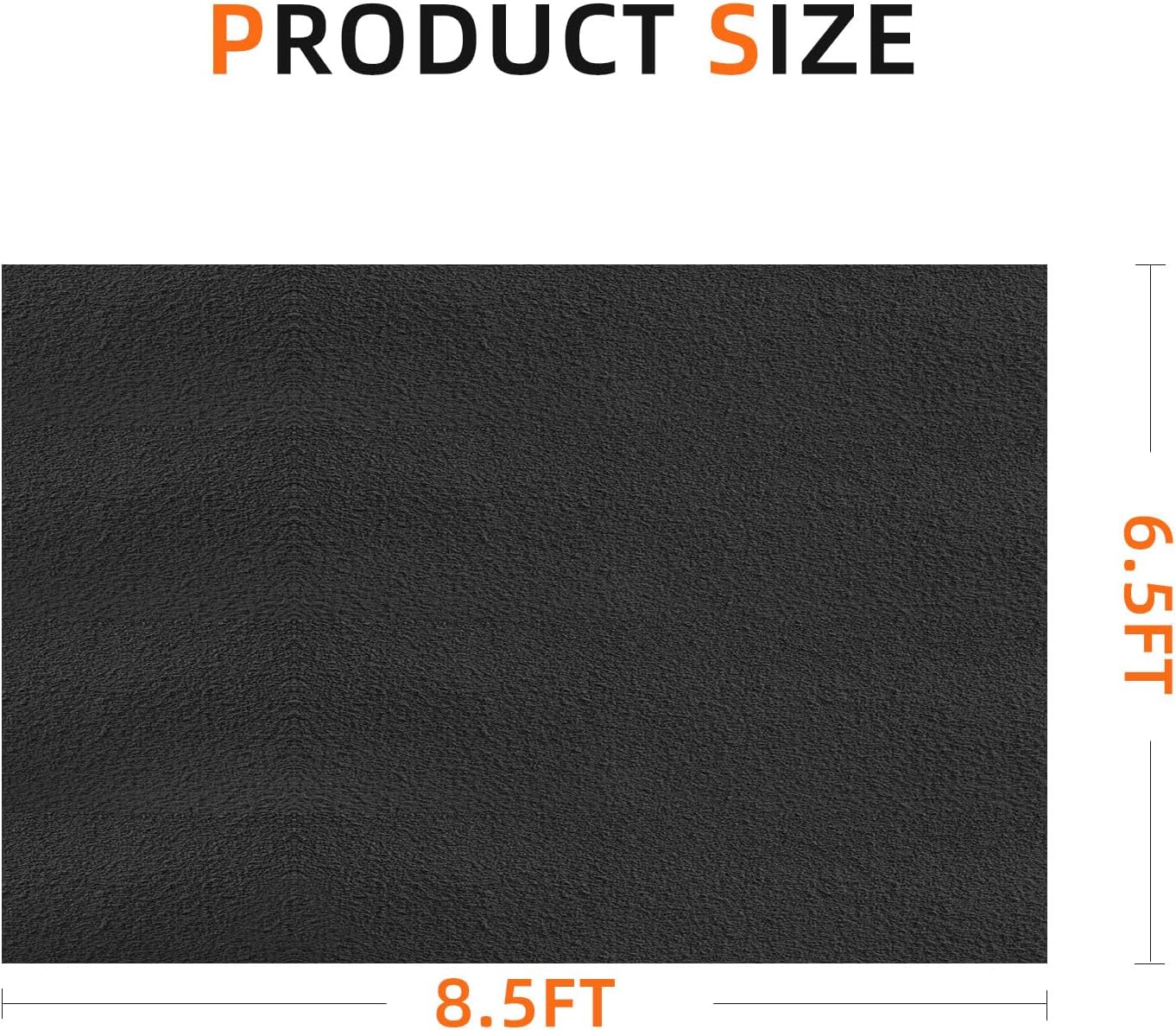 Garage mats for Floor, 8.5 x 6.6 Ft, Garage Floor mats for Under car, Oil Spill mat，Absorb Oil Quickly, Garage Carpet, Reusable, Washable, Protects Floor (3MM-PE)