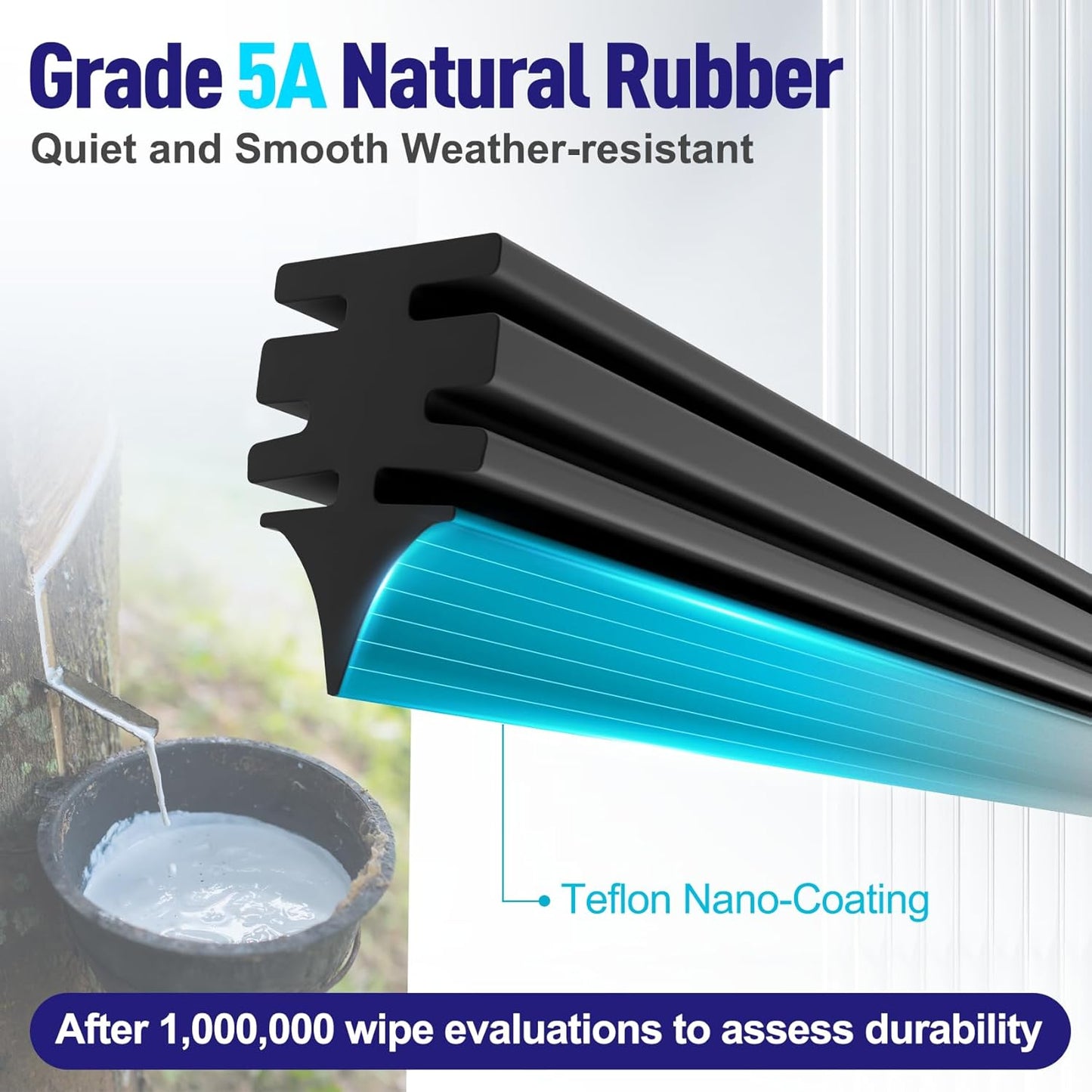 AJK 22 22 and 13 inch Wiper Blades, Premium All Season 3 Pack Driver Side and Passenger Side Front Windshield Wipers Replacement for Chevrolet Tahoe 2015 2016 2017 2018 2019 2020