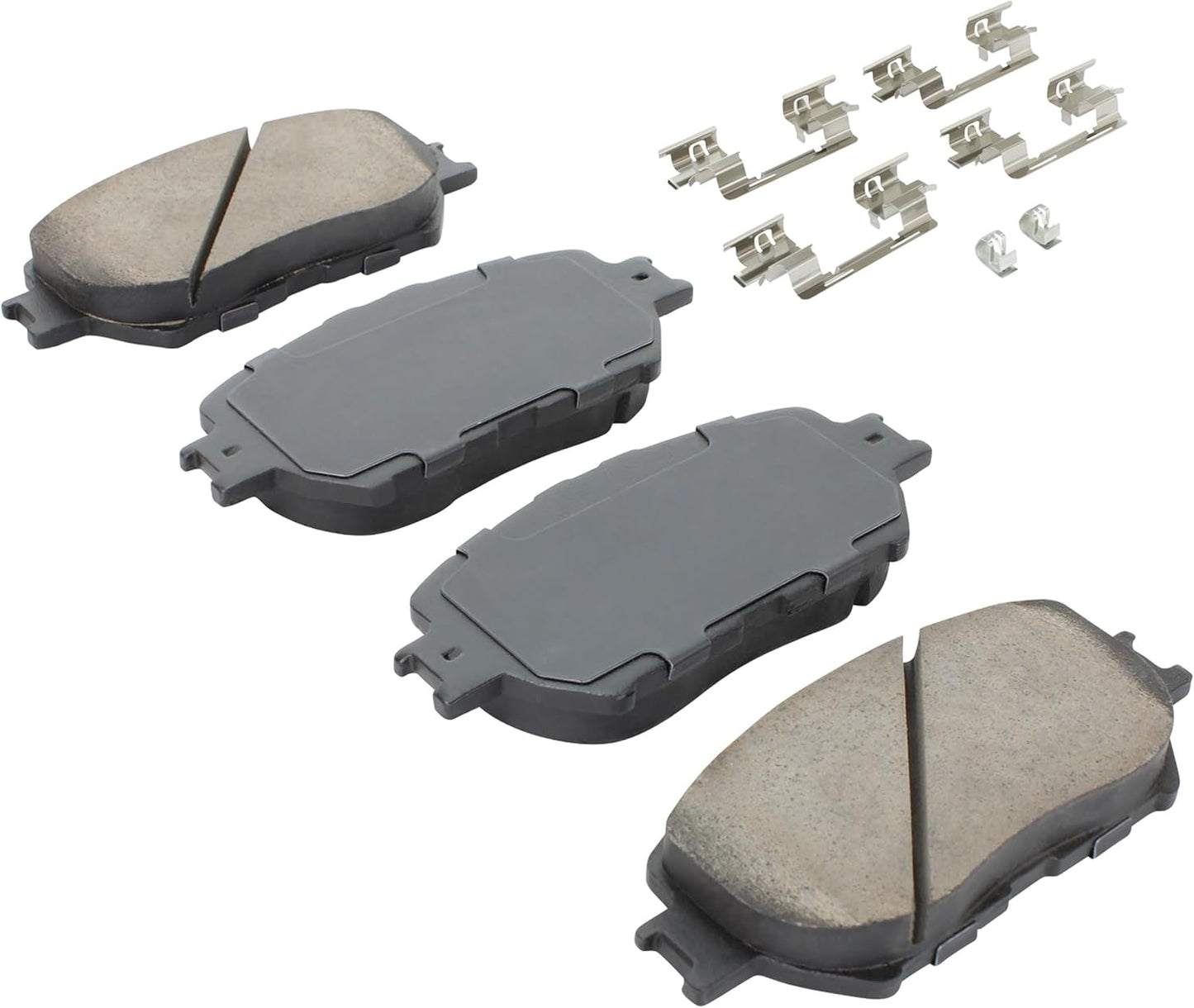 Premium Semi-Metallic Front Brake Pads (1001-0908M) Compatible with Toyota Camry 2002-2006