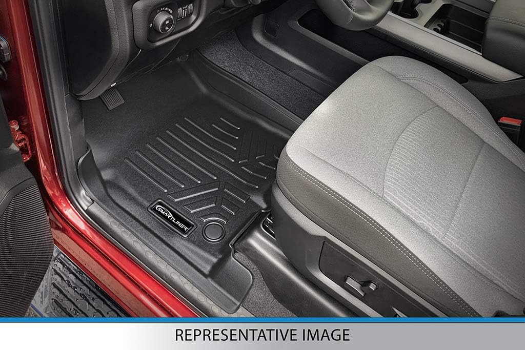 SMARTLINER Custom Fit Floor Mats 2 Row Liner Set for 2014-2020 Chevrolet Impala