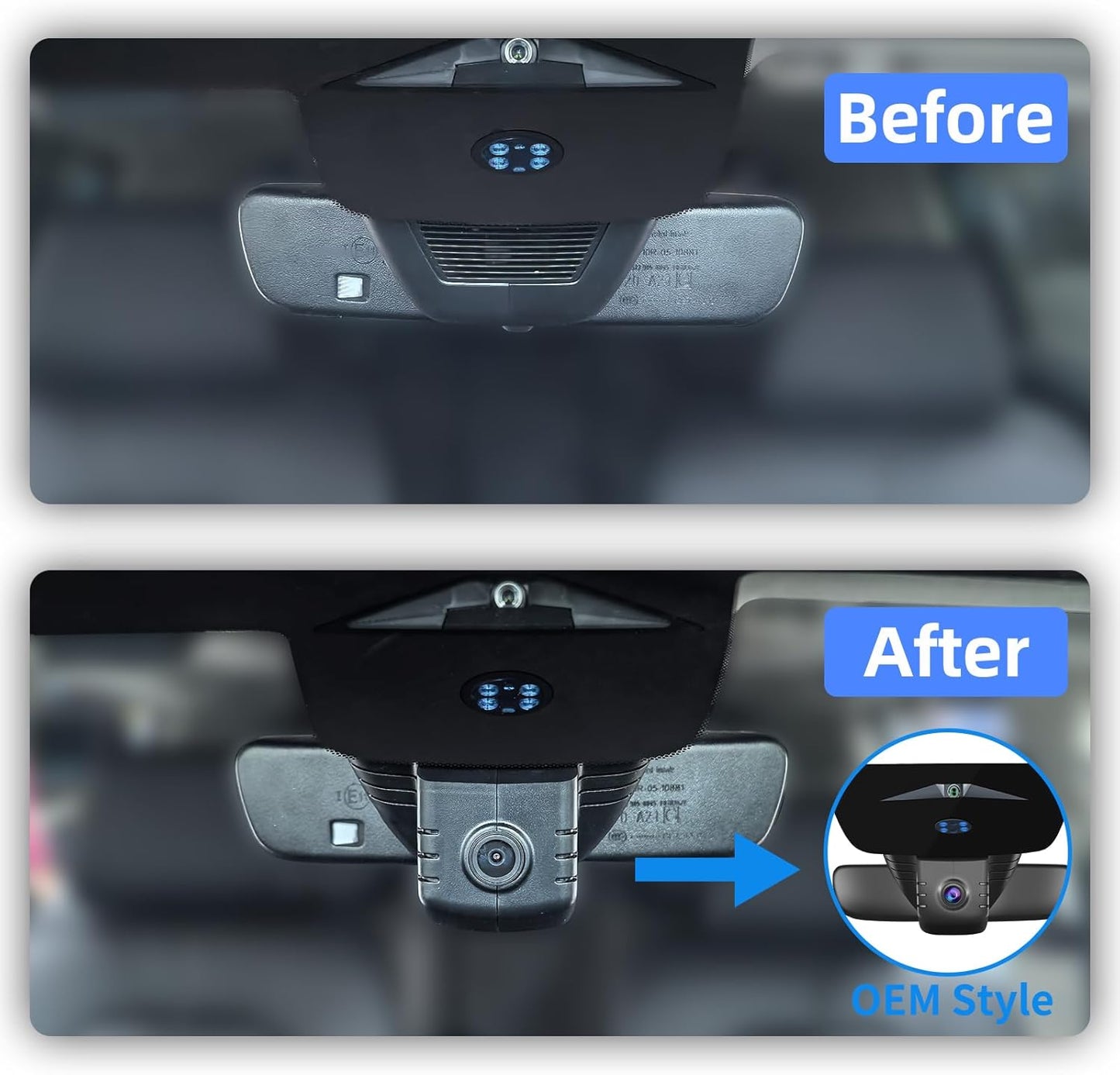 Front 4K Dash Cam for Honda HR-V 2023 2024 2025 2026 Sport LX EX-L (Gen3),Easy Installation,OEM-Style,Collision Detection,Loop Recording,WiFi & App,64G Card