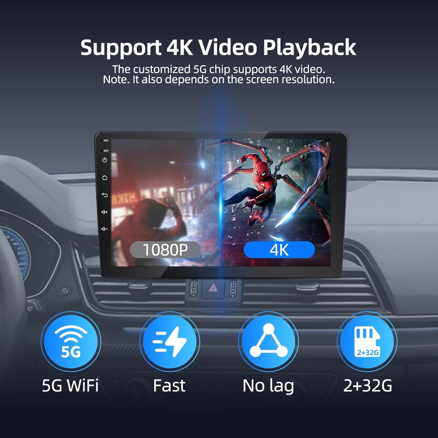 Wireless CarPlay & Android Auto Adapter with Play Store/YouTube/Netflix/Disney+[32GB] Support Screen Mirroring/TF Card/USB Drive,Fit for Built-in Wired CarPlay Car,FEXIER X Car Play Video Magic AI Box