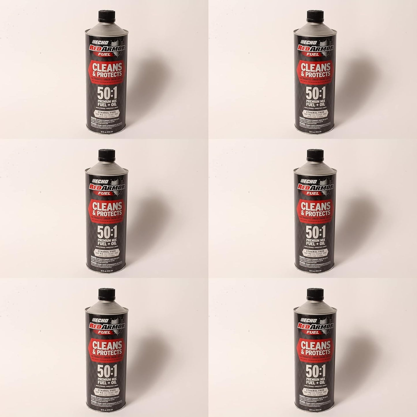 7450001 Echo Red Armor 32 oz. 50:1 Pre-Mixed Ethanol Free Fuel 6 Pack
