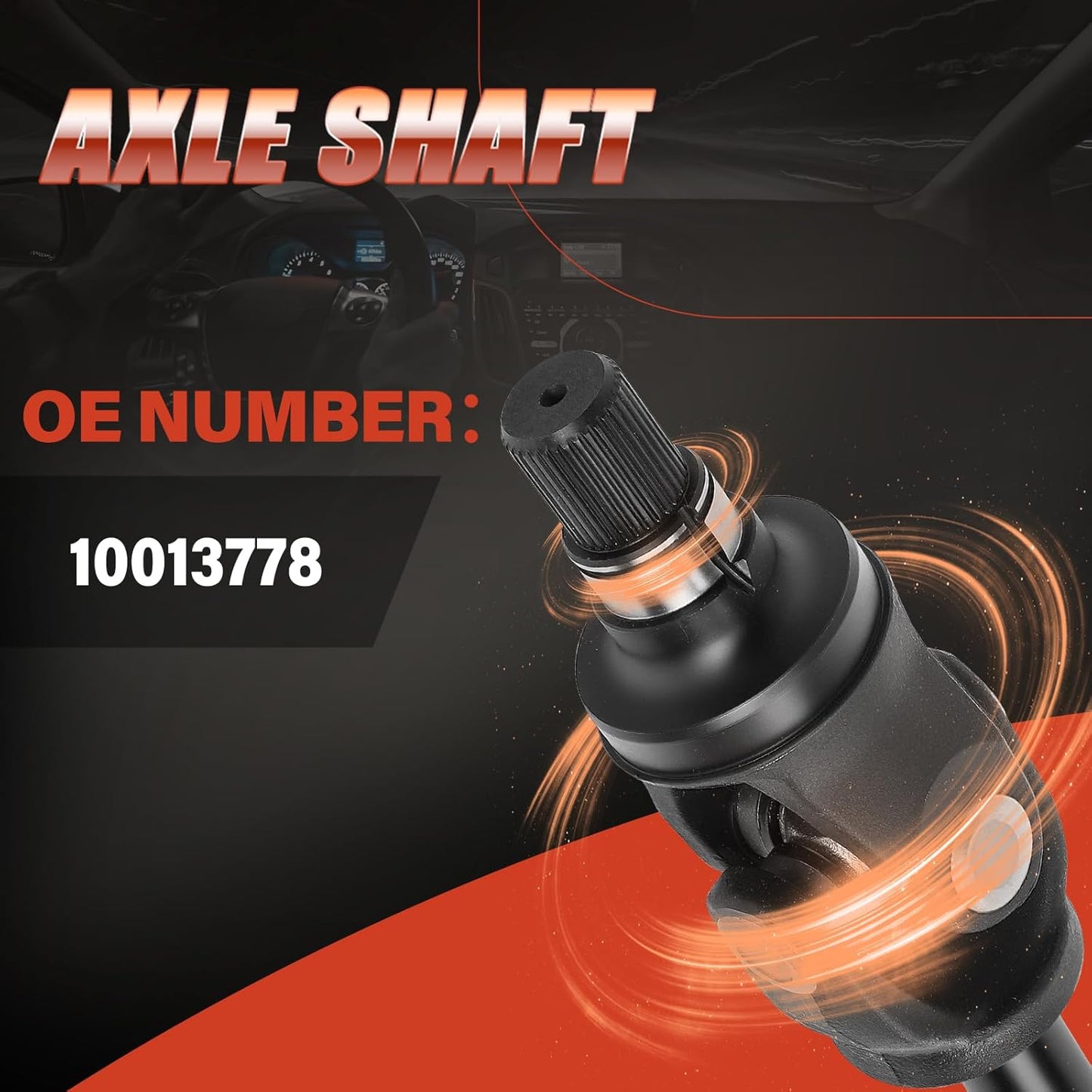 Axle Shaft Assembly Compatible with Ford F250 F350 Super Duty 2005-2012, with Dana Super 60 Front Axle, Front Right Passenger Side# 10013778