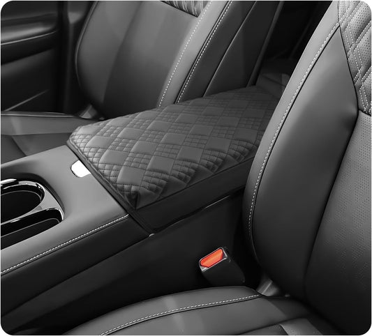LUWU 2025 Murano Center Console Cover Compatible with 2025 Nissan Murano Accessories 2025 Murano SL/SV/Platinum Armrest Cover Center Console Pad Armrest Console Cover (Thick Black)