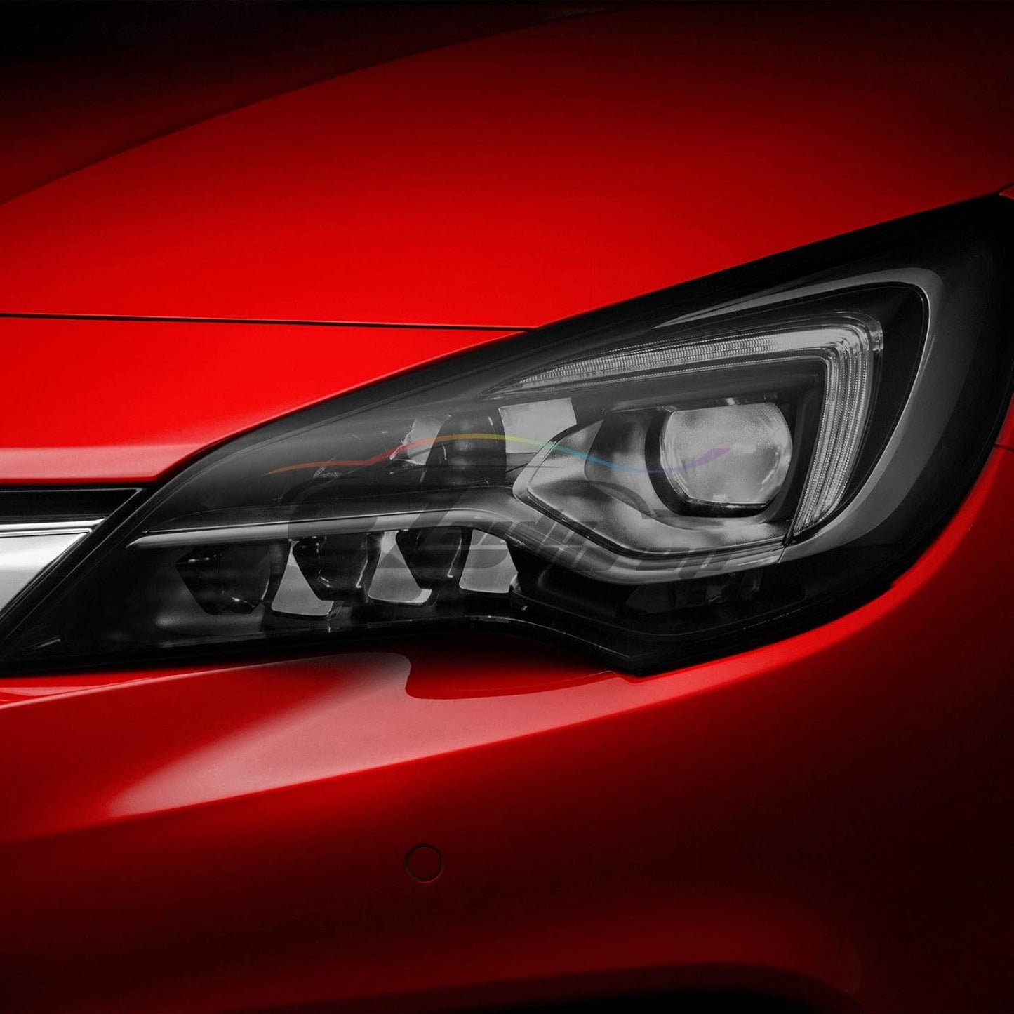 EZAUTO WRAP Free Tool Kit 12"x120" (1FT x 10FT) Glossy Medium Black Smoke Headlight Taillight Fog Light Side Marker Vinyl Tint Film Self Adhesive