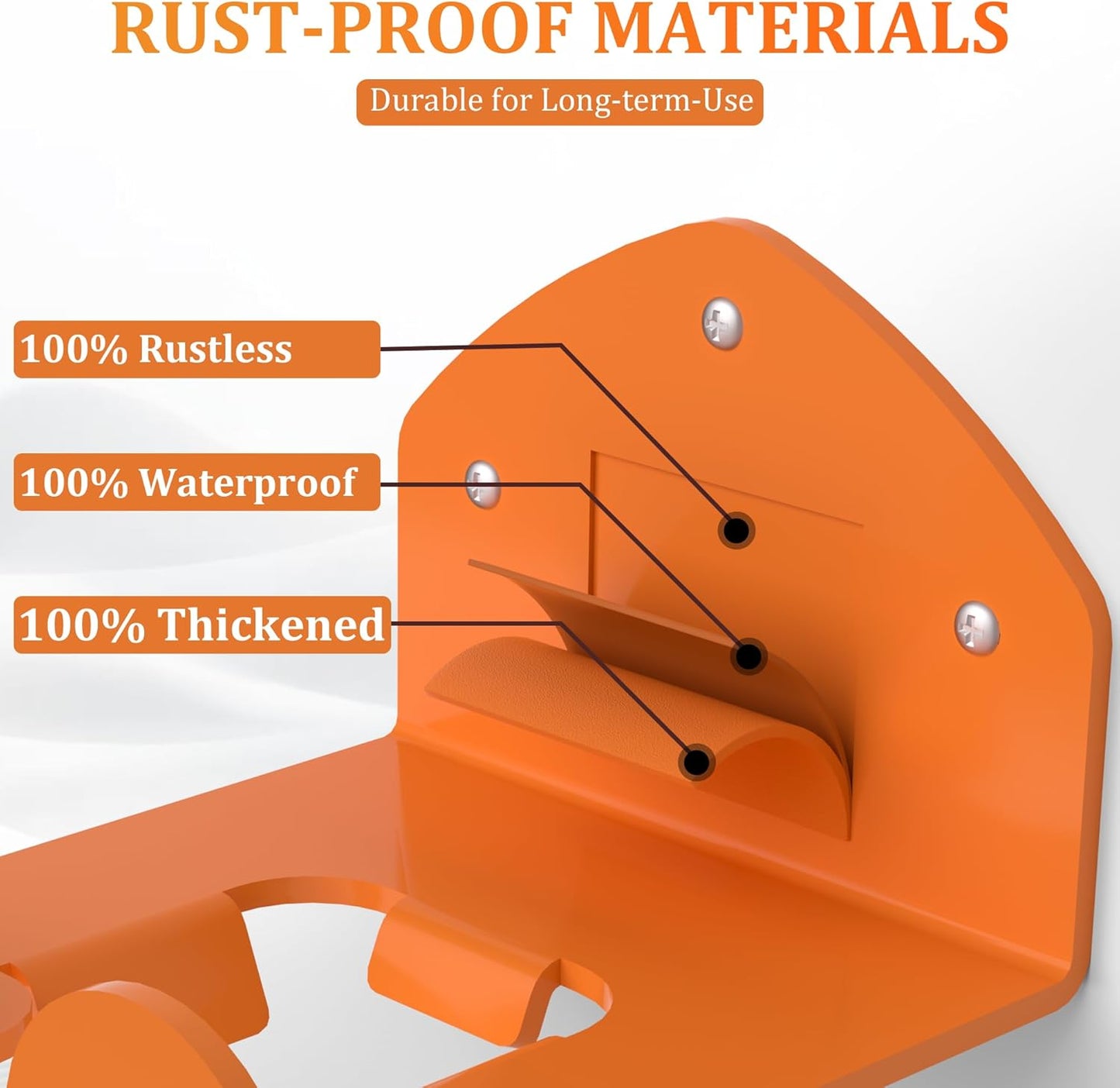 Garage Storage Trimmer Rack Garden Power Tool Hanger for Lawn Mower, Shed Organizer, Weedeater Rack, Garage Organization