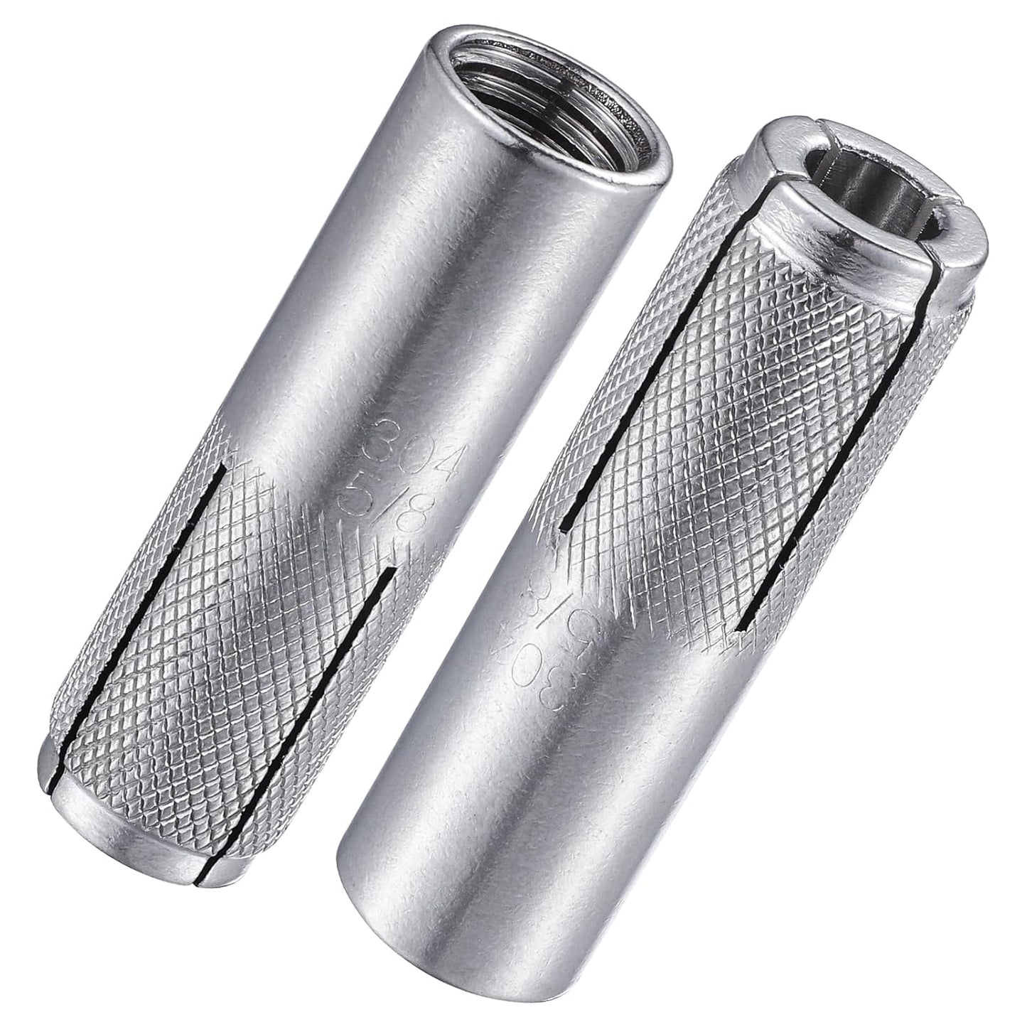 Wensilon(20 pcs) 5/8"-11 Premium Stainless Steel Drop in Anchors Assortment, Knurled Drop-in-Anchor for Solid Concrete, Internal Forced Expansion Screw Bolts