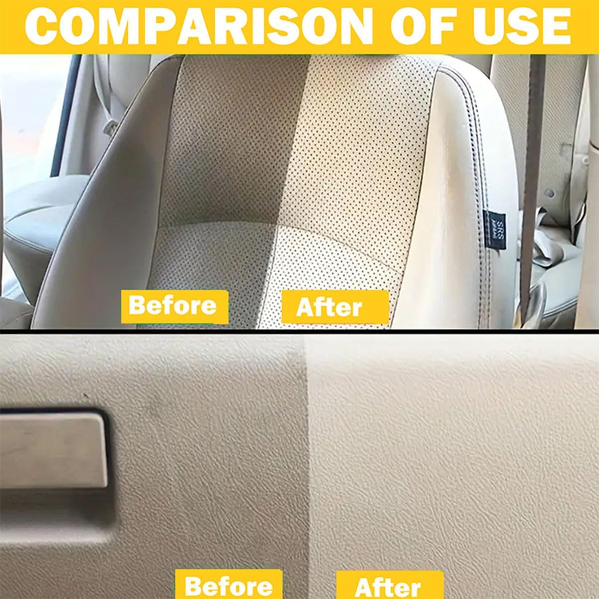 Multi-Purpose Car Interior Fabric Clean Polish Spray,Applies To Vehicle Seat、Upholstery、Headliner Cleaner,Vehicle Interior Polish Spray (3PCS)