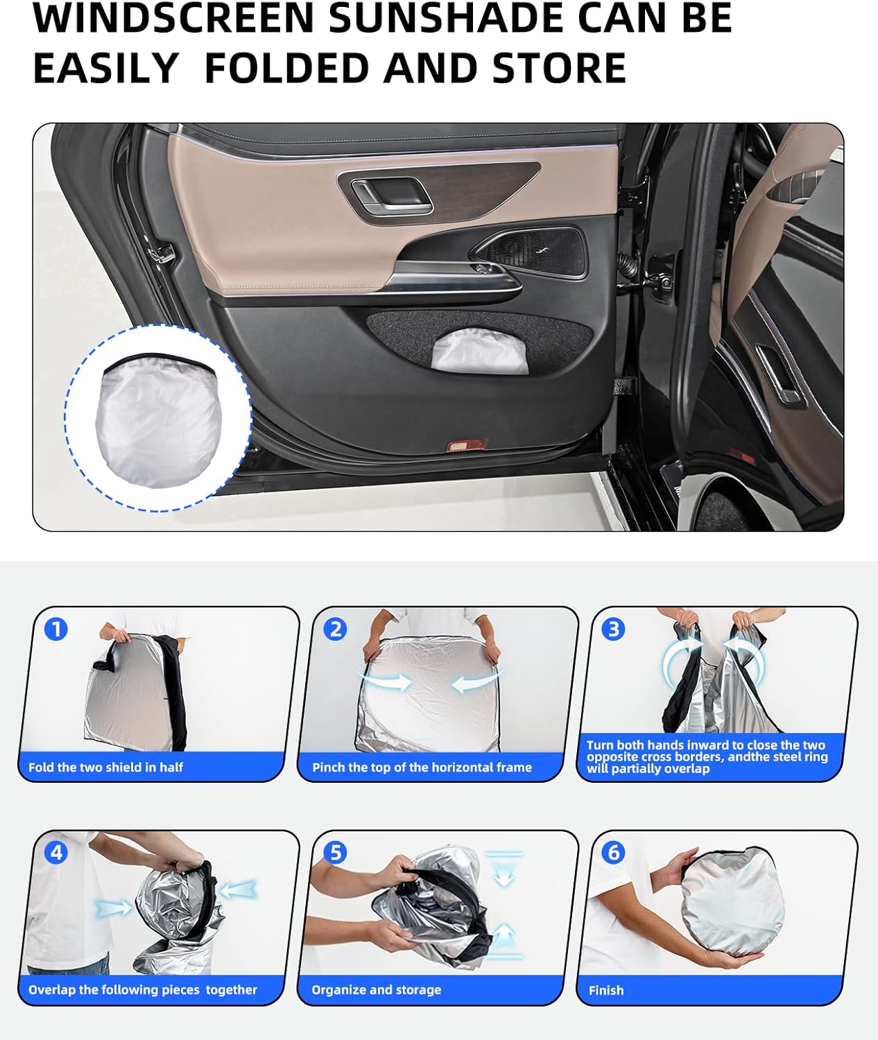 Custom Fit Tundra 2021 Windshield Sun Shade Window Sunshade for 2007-2020 Toyota Tundra Windshield Cover Limited SR5 Platinum TRD Pro Pickup Sun Visor UV Protector Heat Shield Truck Car Accessories