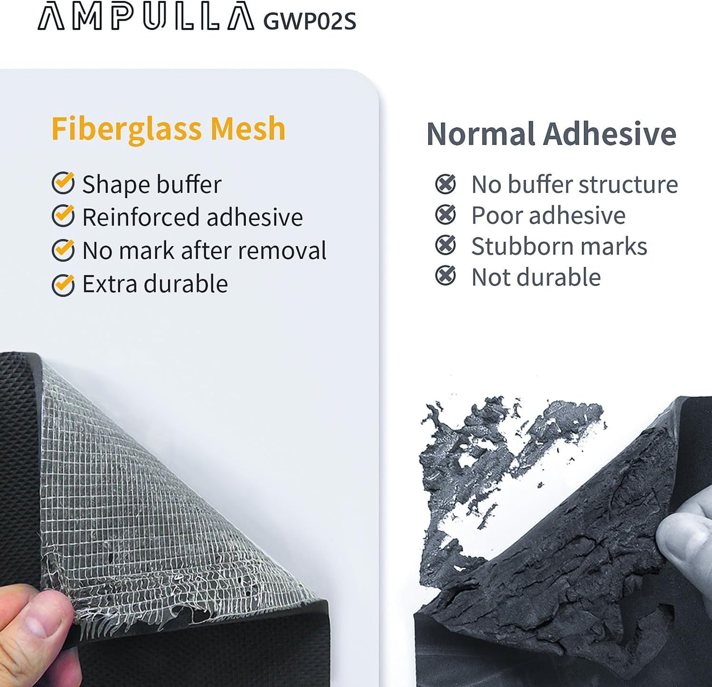 GWP02S Garage Wall Protector Car Door Protectors, Garage Accessories, Parking Stopper for Garage, Tool-Free, Designed in Germany (4-Pack Black)